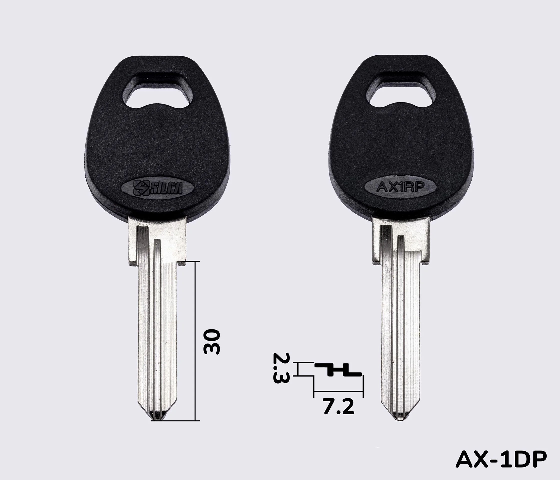 AX1RP (латунь) Silca заготовка автомобільного ключа