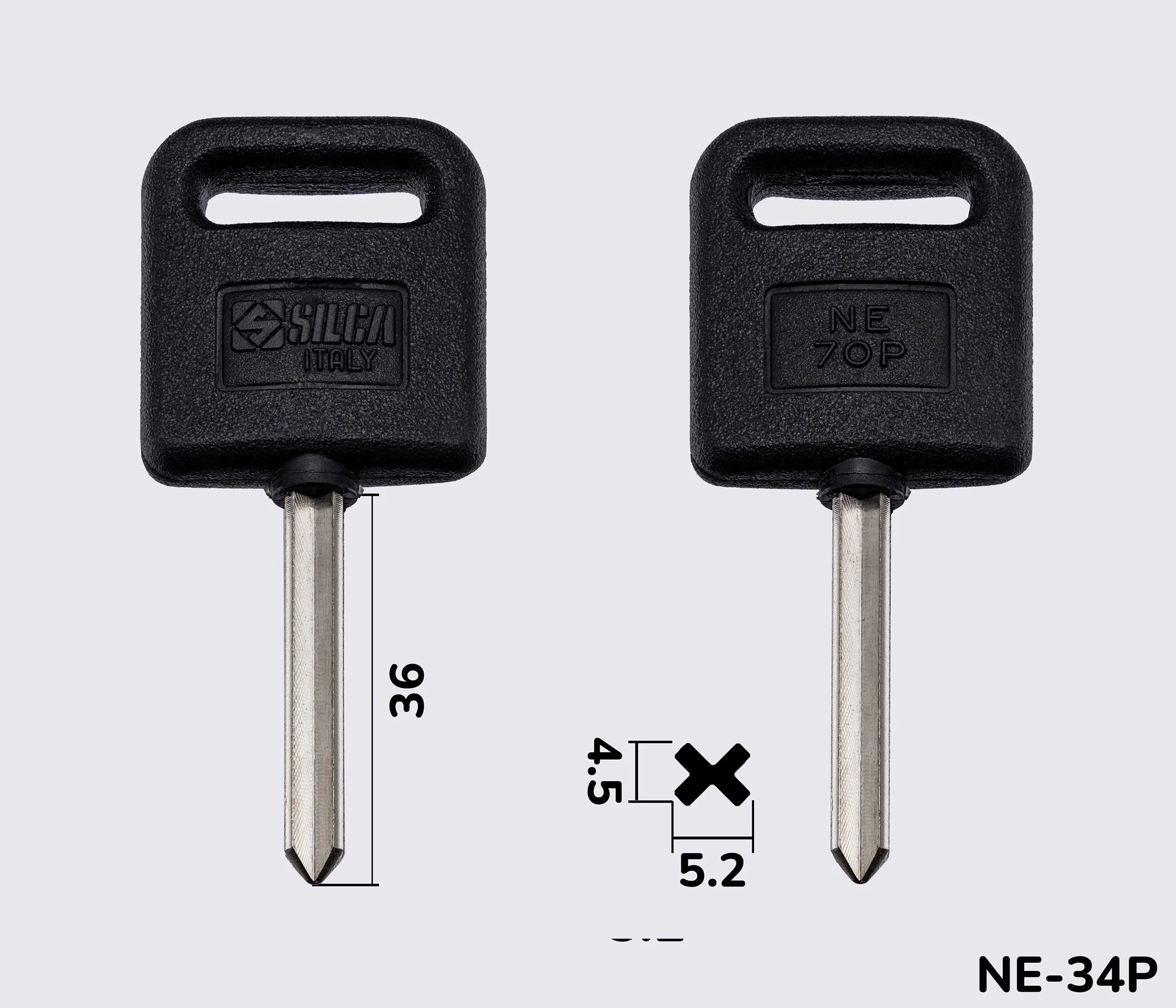 NE70P Silca заготовка автомобільного ключа