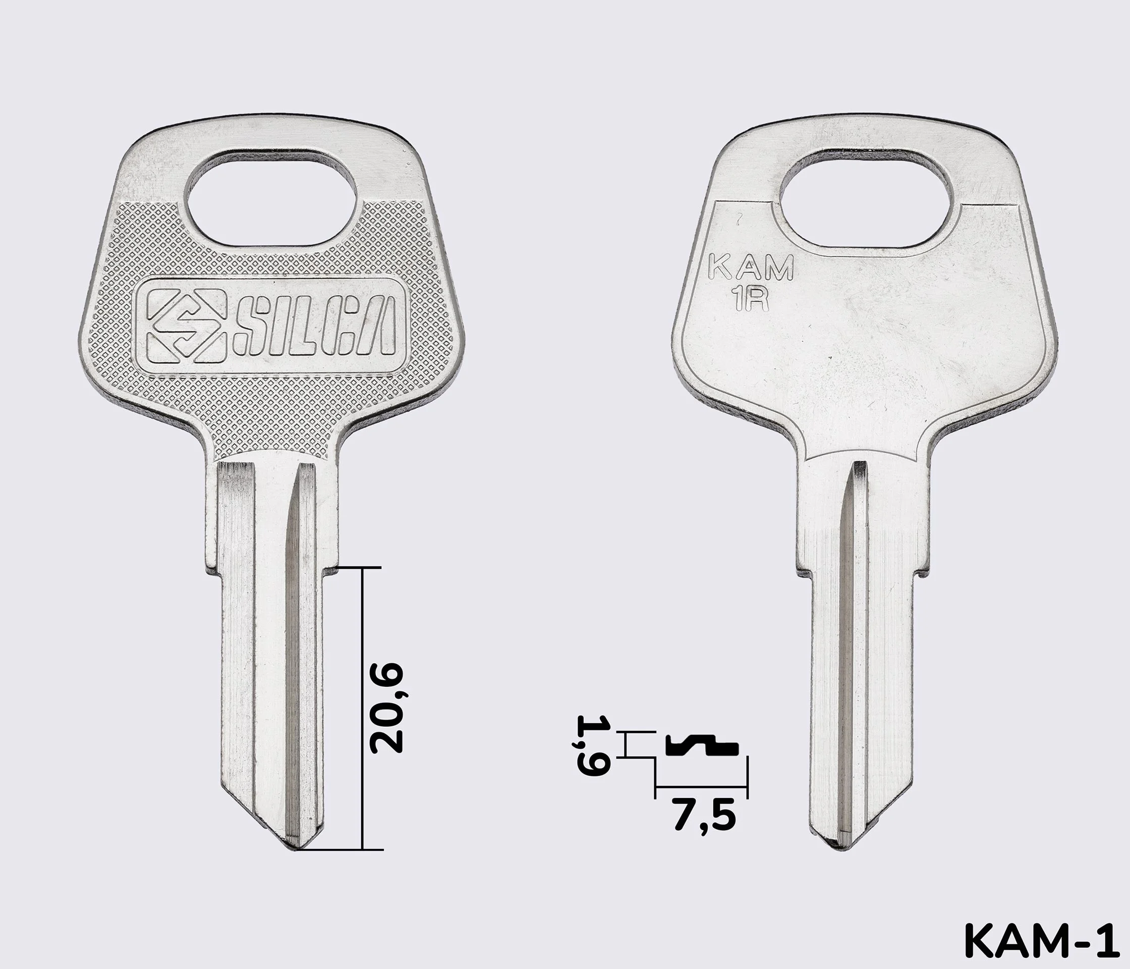 KAM1R Silca заготовка автомобільного ключа