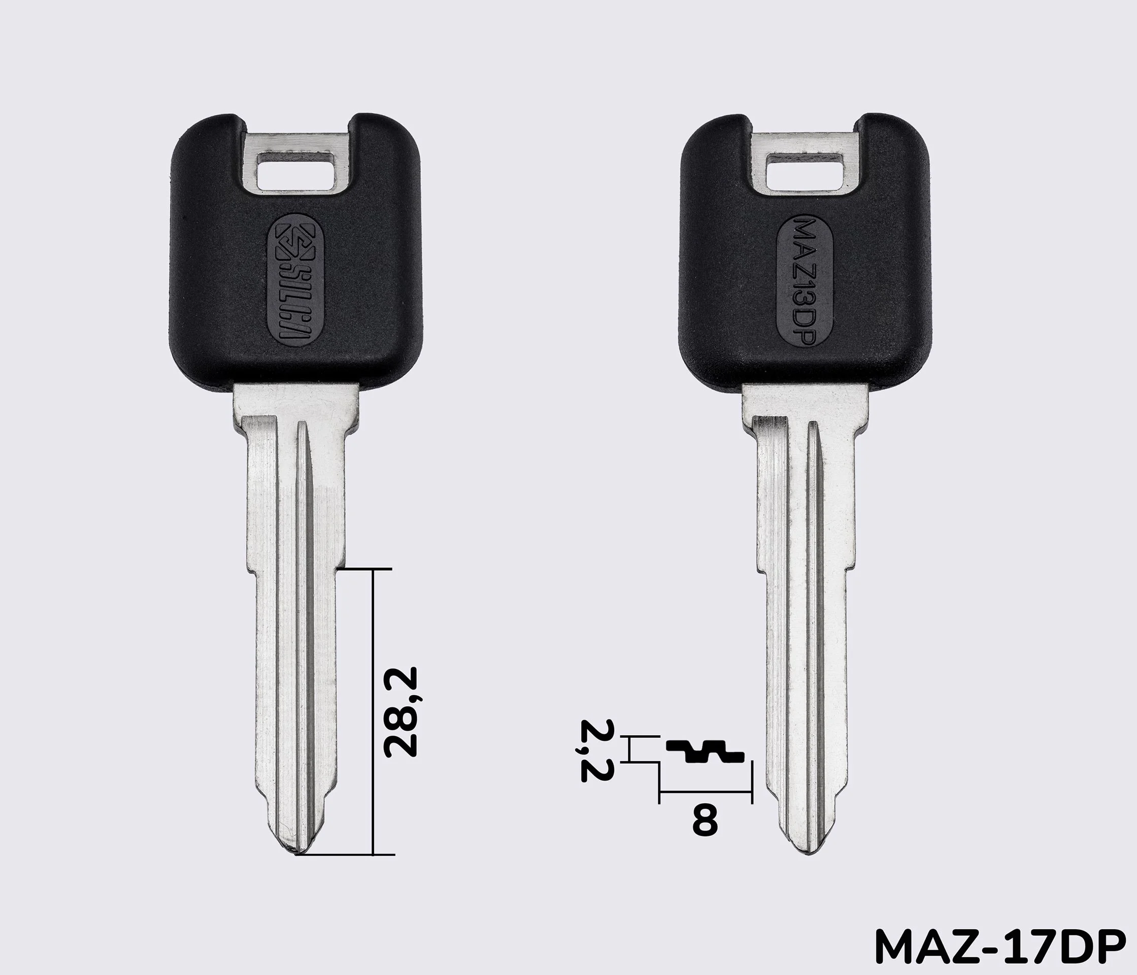 MAZ13DP Silca заготовка автомобільного ключа