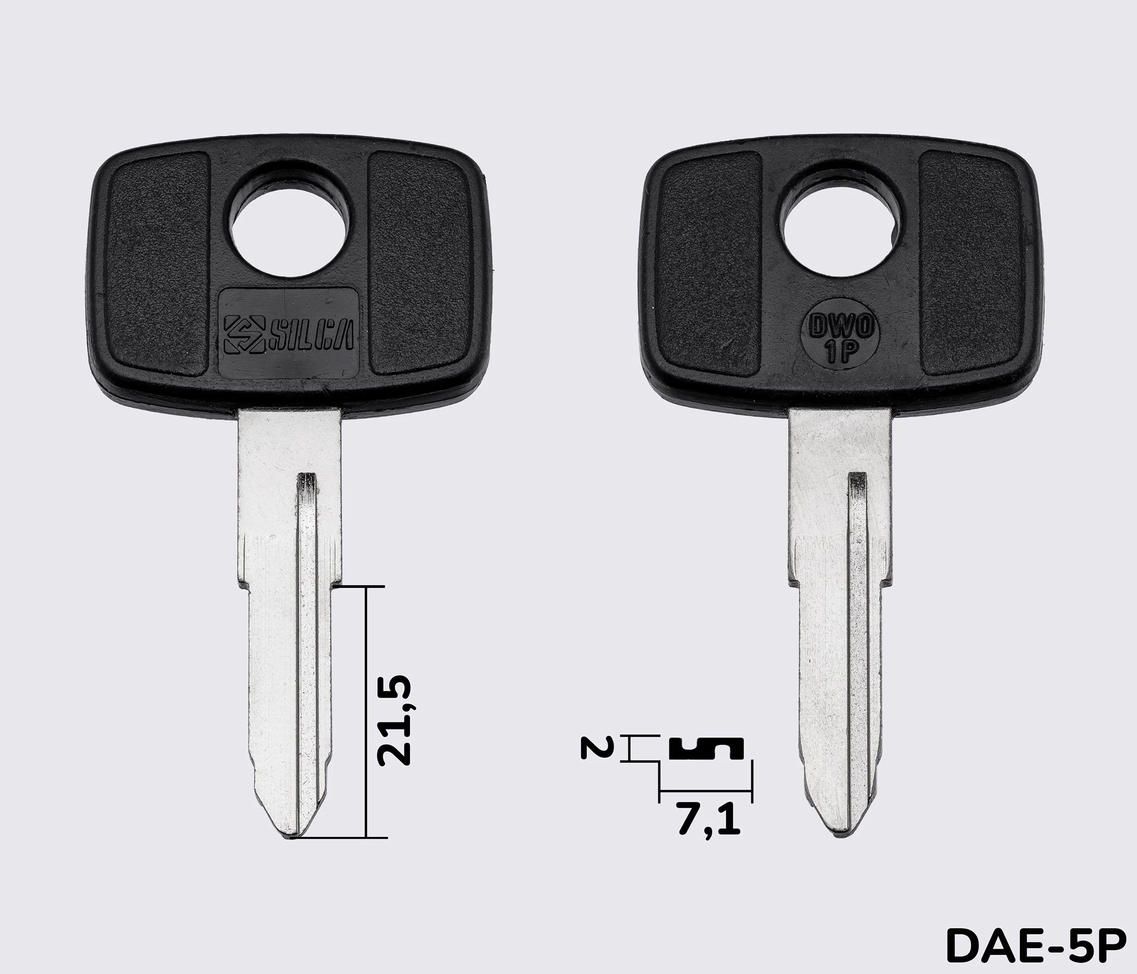 DWO1P Silca заготовка автомобільного ключа