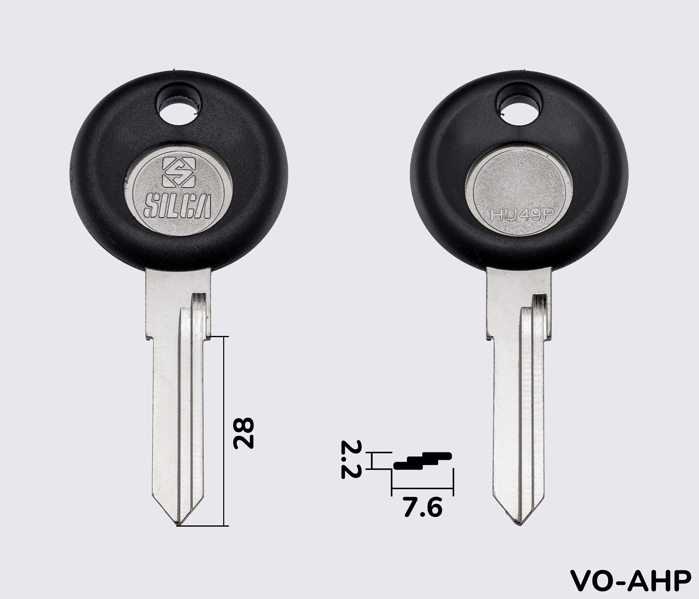 HU49P Silca заготовка автомобільного ключа