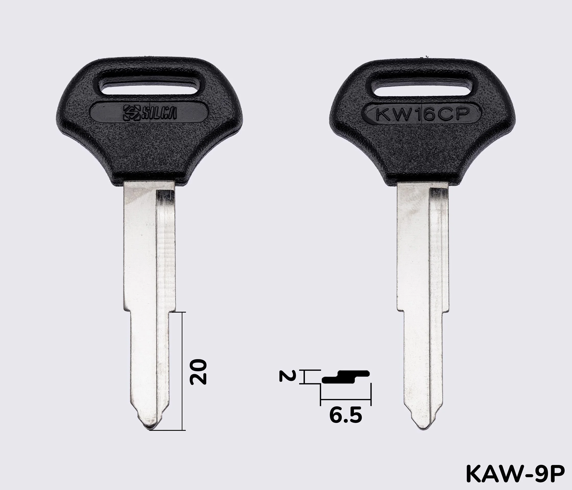 KW16CP Silca заготовка автомобільного ключа
