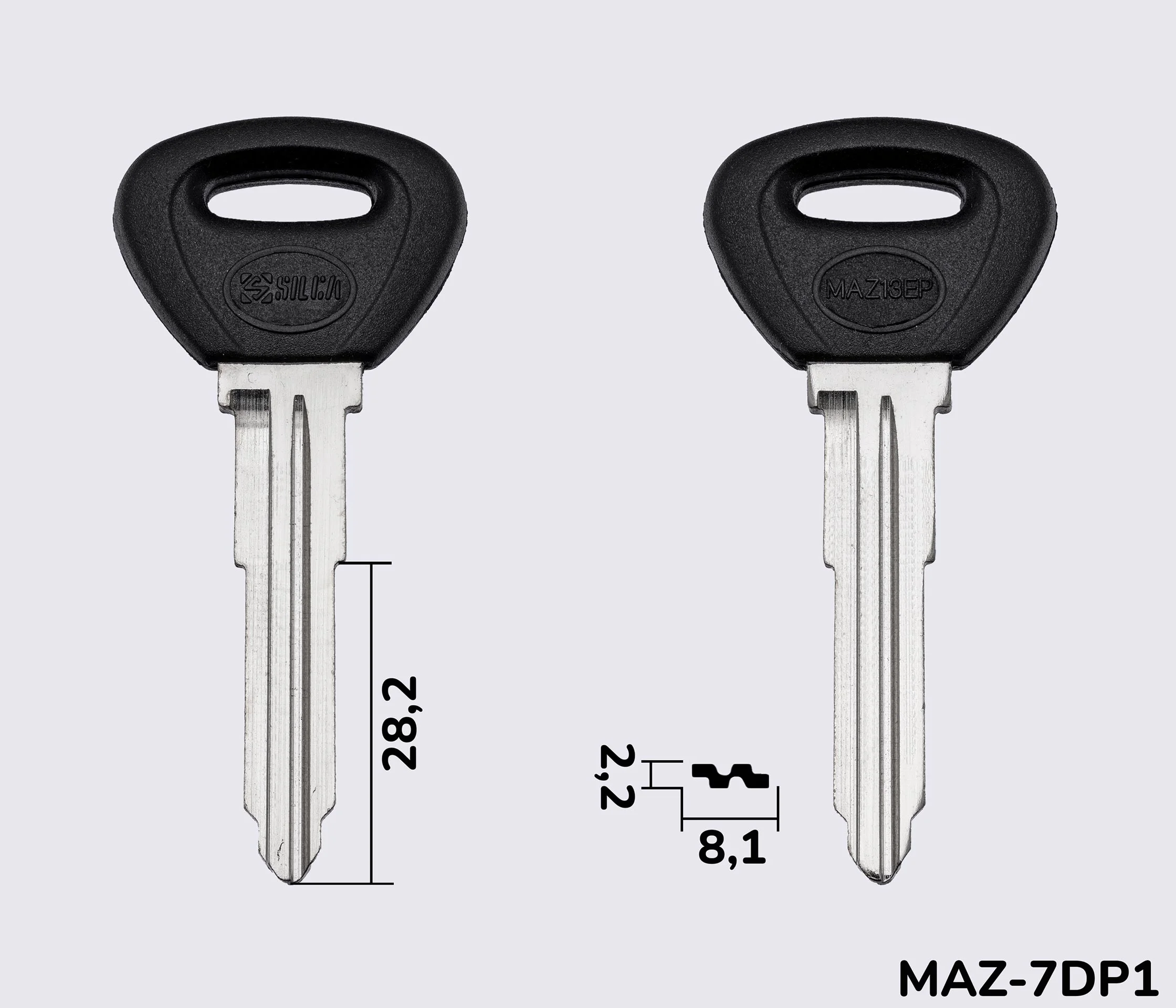 MAZ13EP Silca заготовка автомобільного ключа