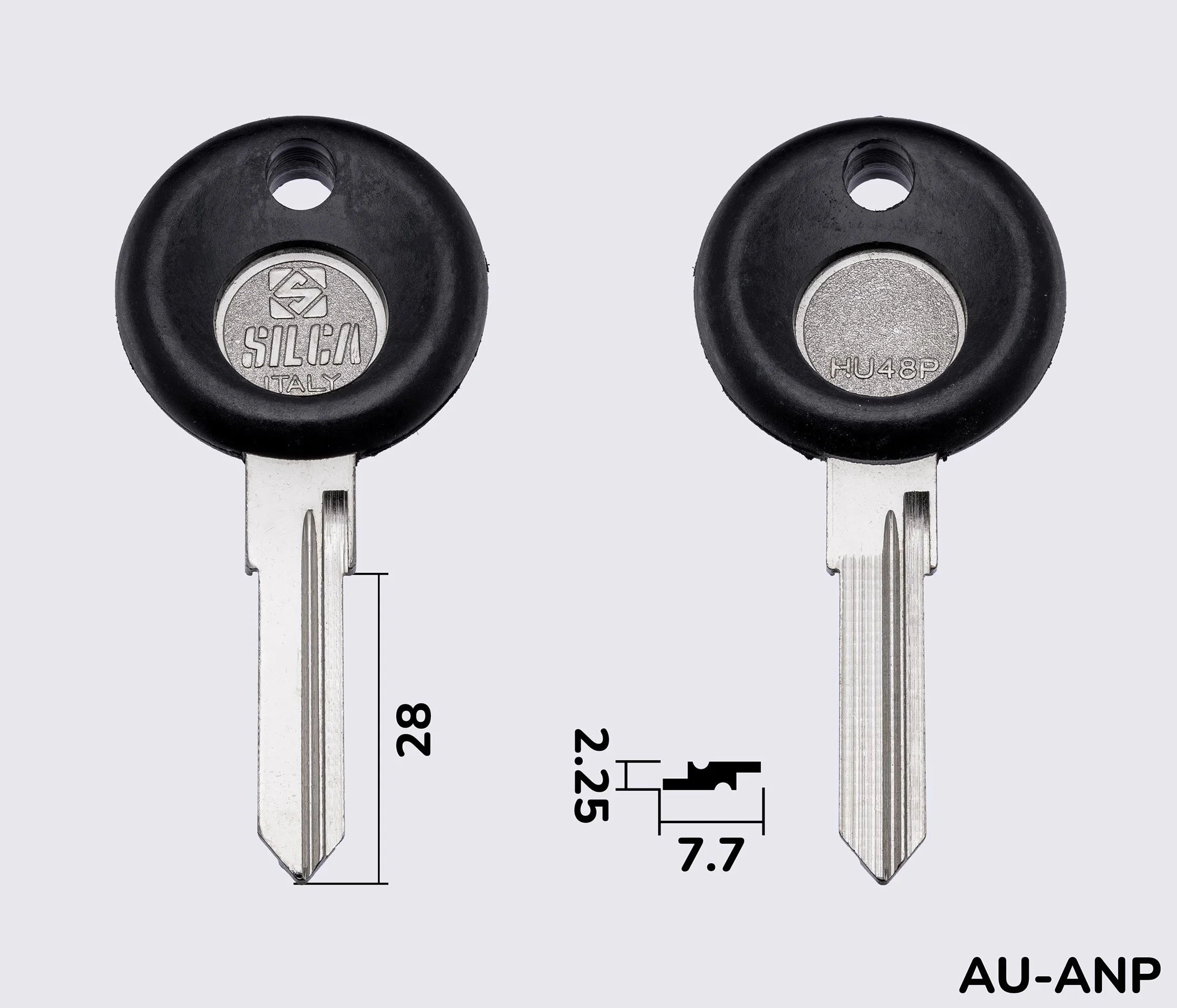 HU48P Silca заготовка автомобільного ключа