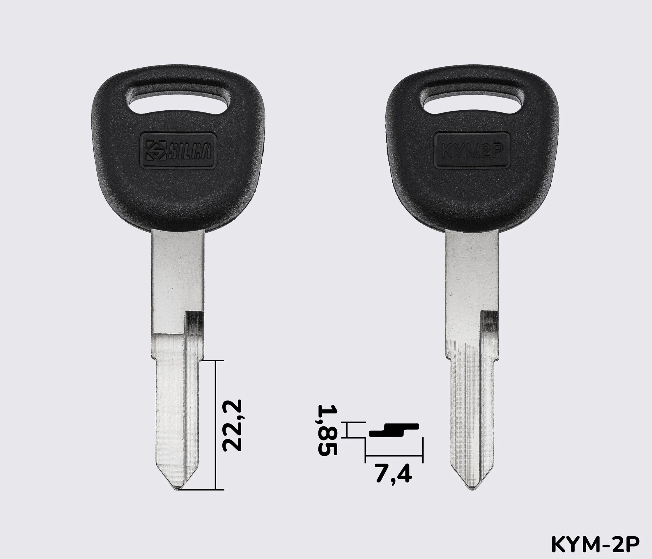 KYM2P Silca заготовка автомобільного ключа