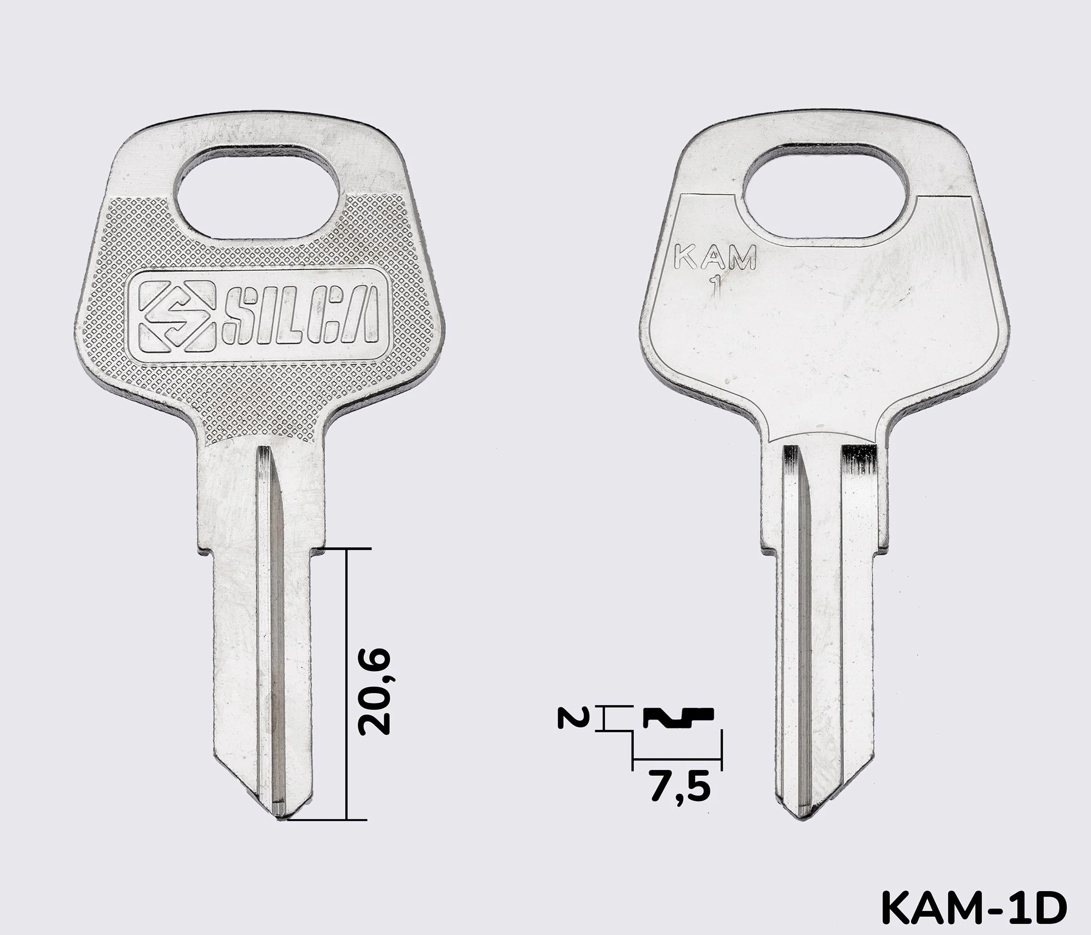 KAM1 Silca заготовка автомобільного ключа