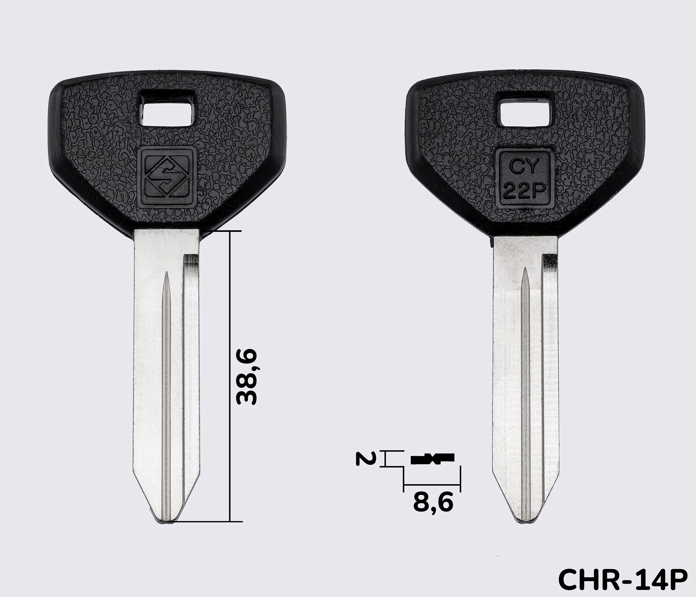 CY22P Silca заготовка автомобільного ключа