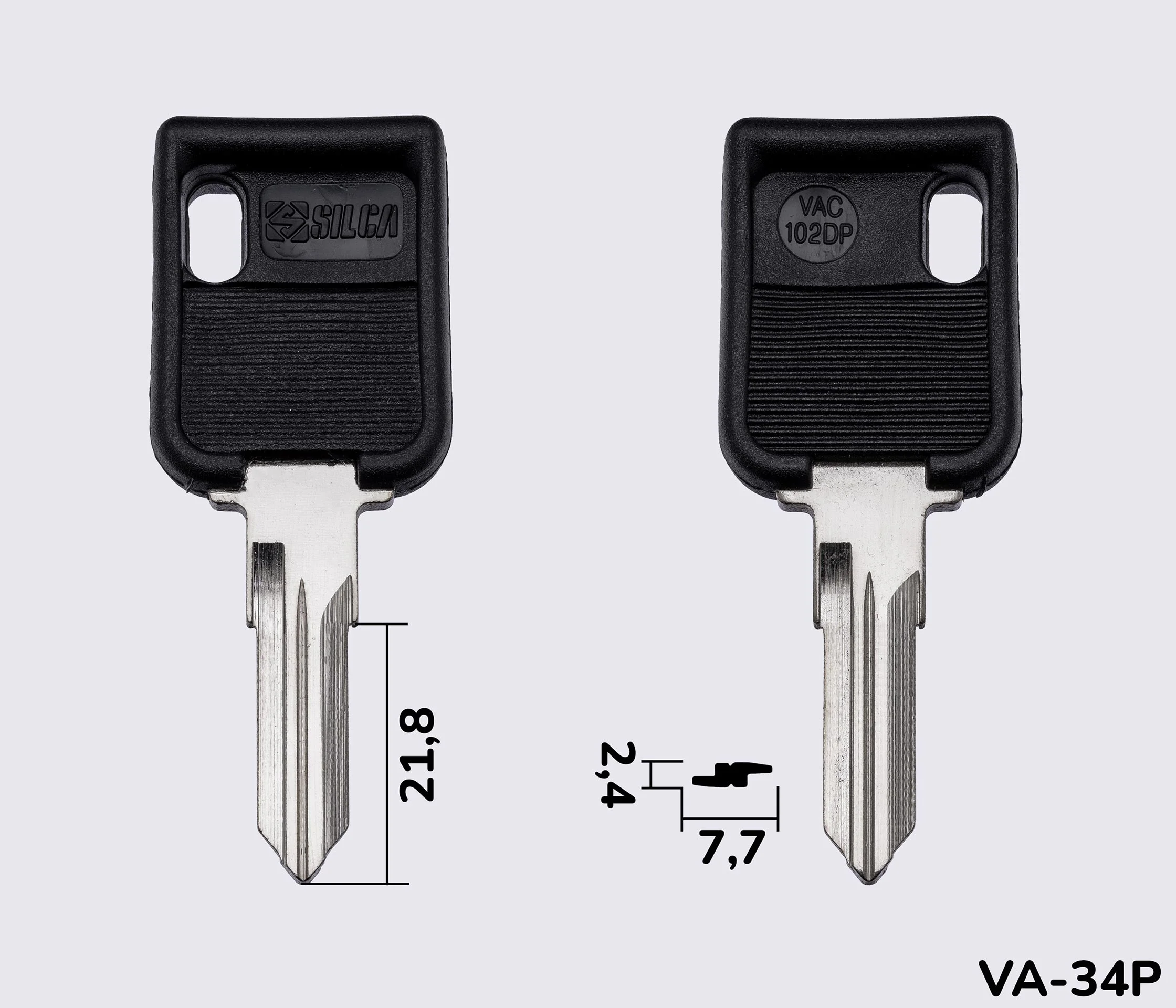 VAC102DP Silca заготовка автомобільного ключа