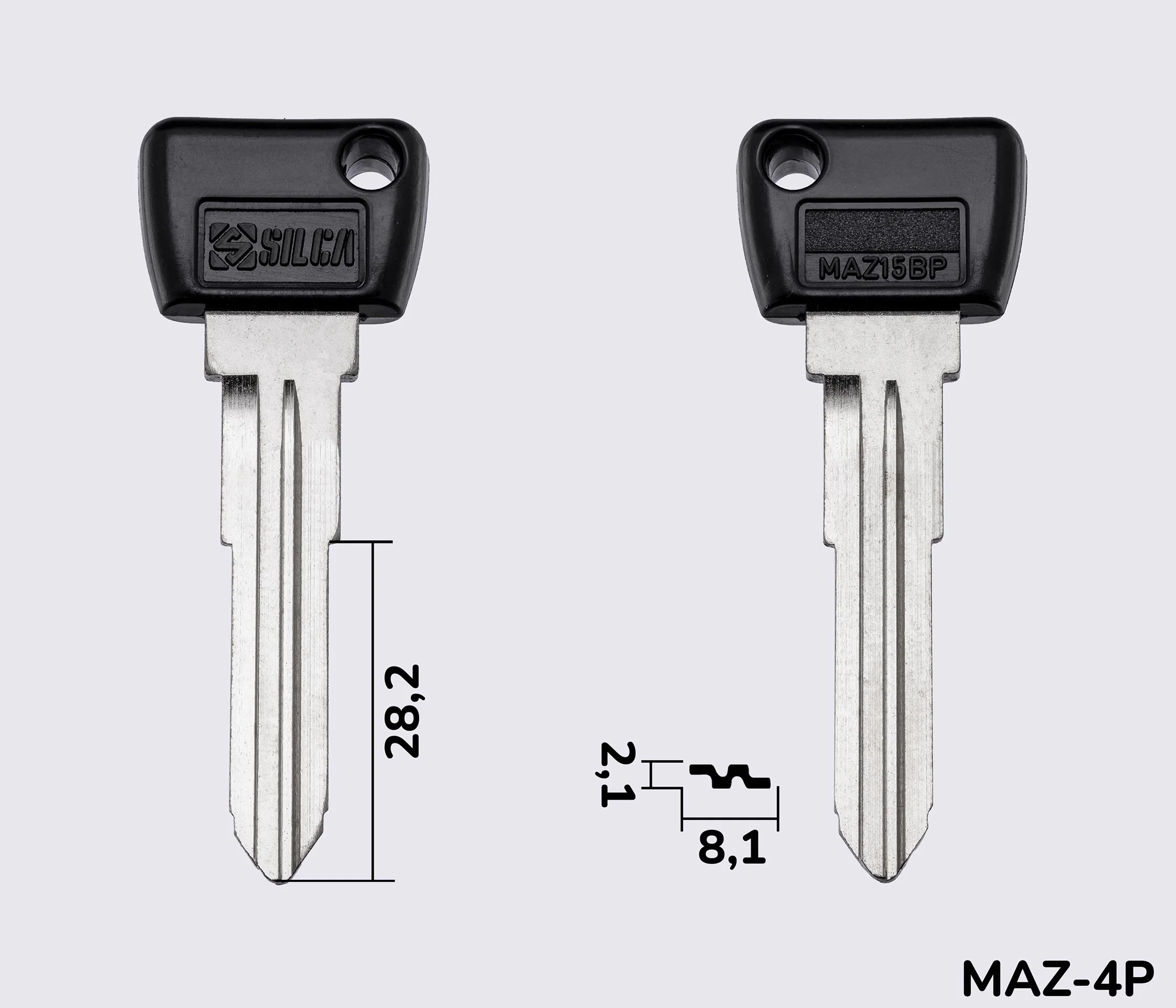 MAZ15BP Silca заготовка автомобільного ключа