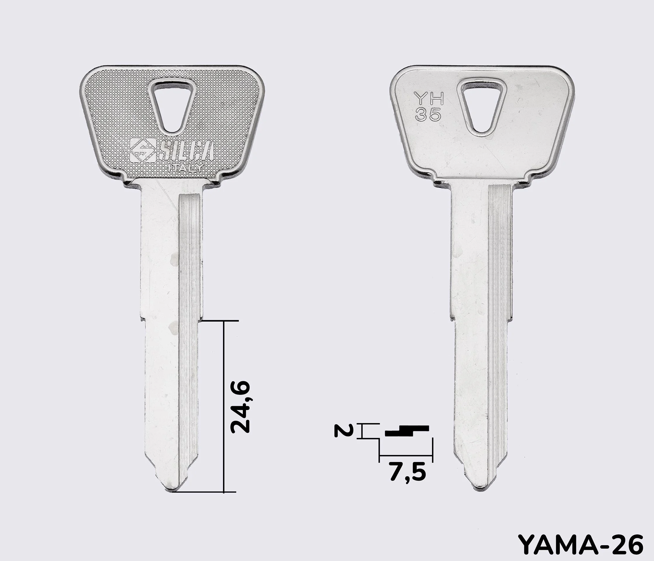 YH35 Silca заготовка автомобільного ключа