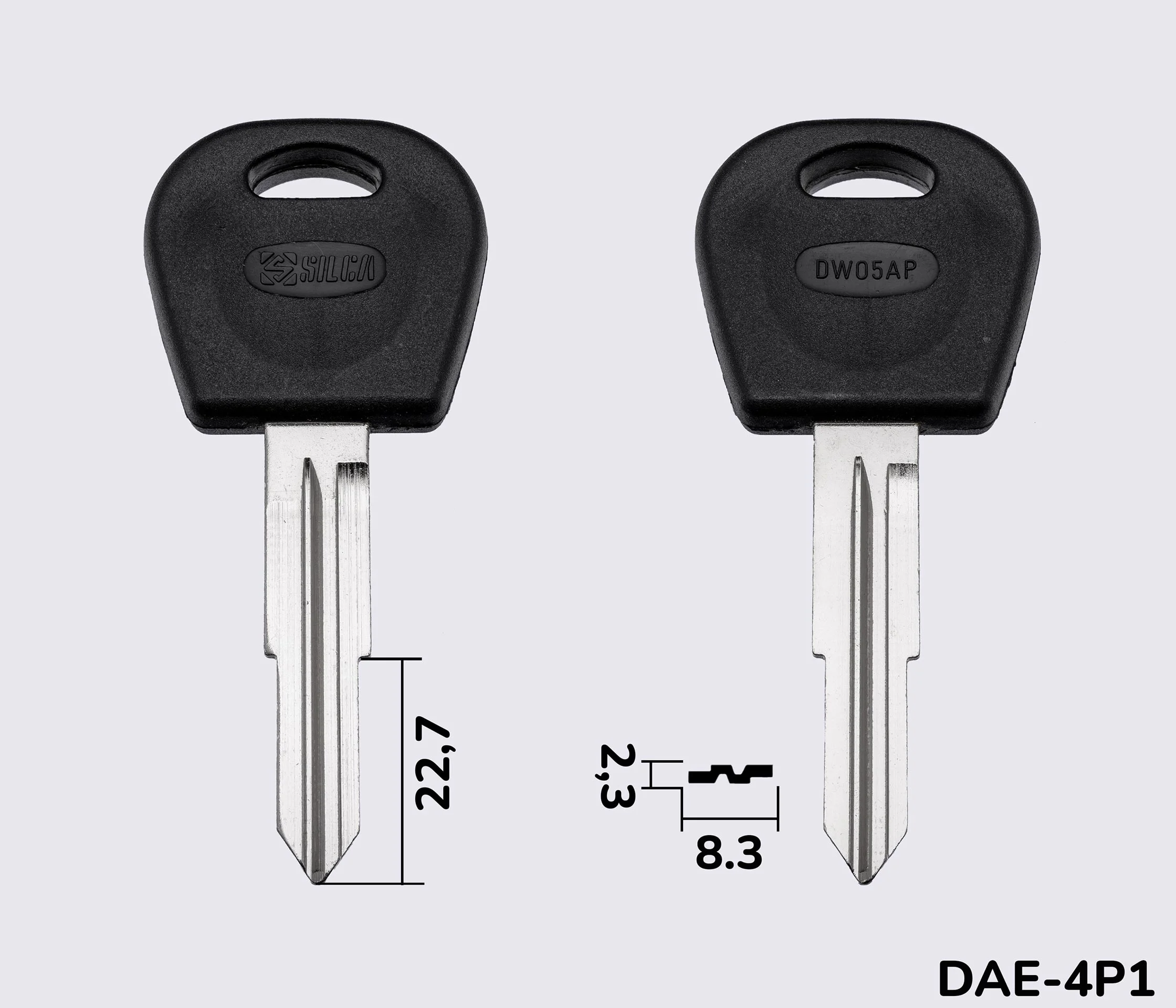 DWO5AP Silca заготовка автомобільного ключа