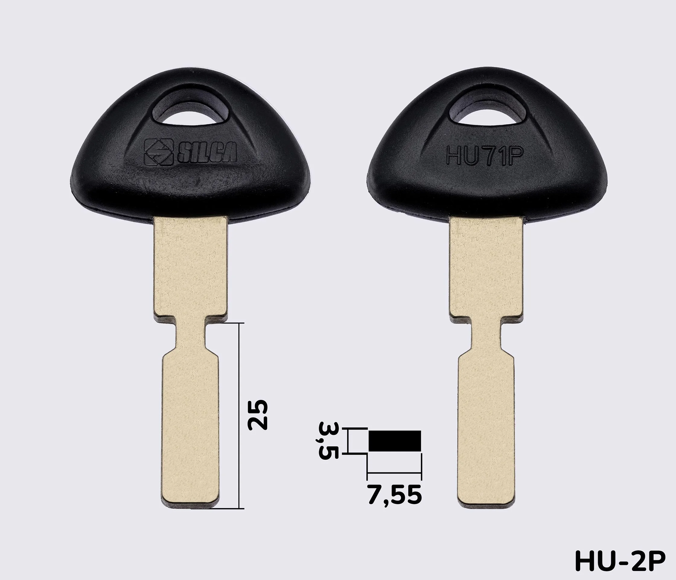 HU71P Silca заготовка автомобільного ключа