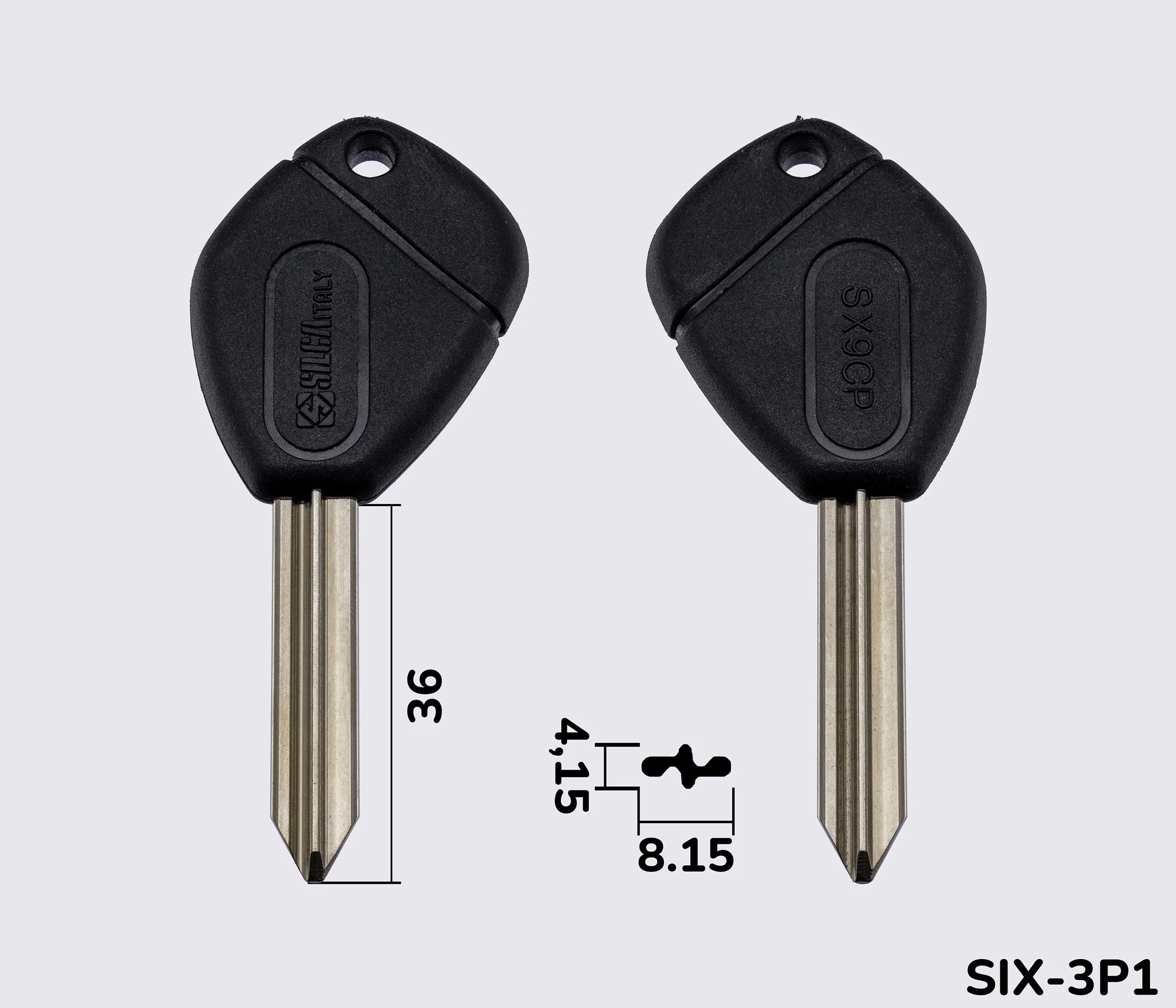 SX9CP Silca заготовка автомобільного ключа