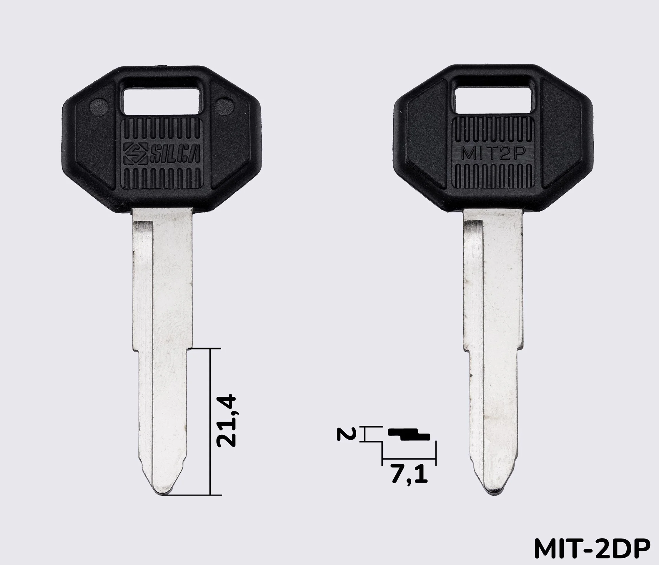 MIT2P Silca заготовка автомобільного ключа