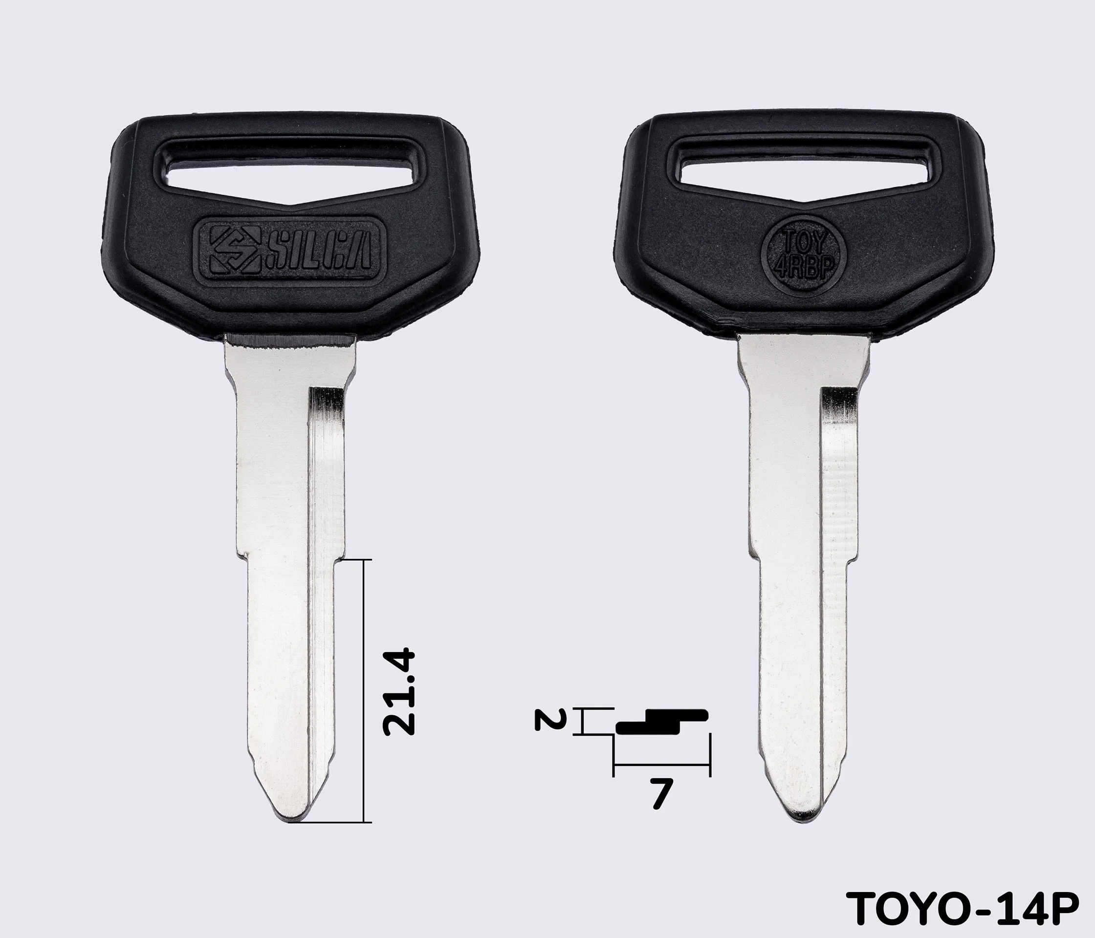 TOY4RBP Silca заготовка автомобільного ключа