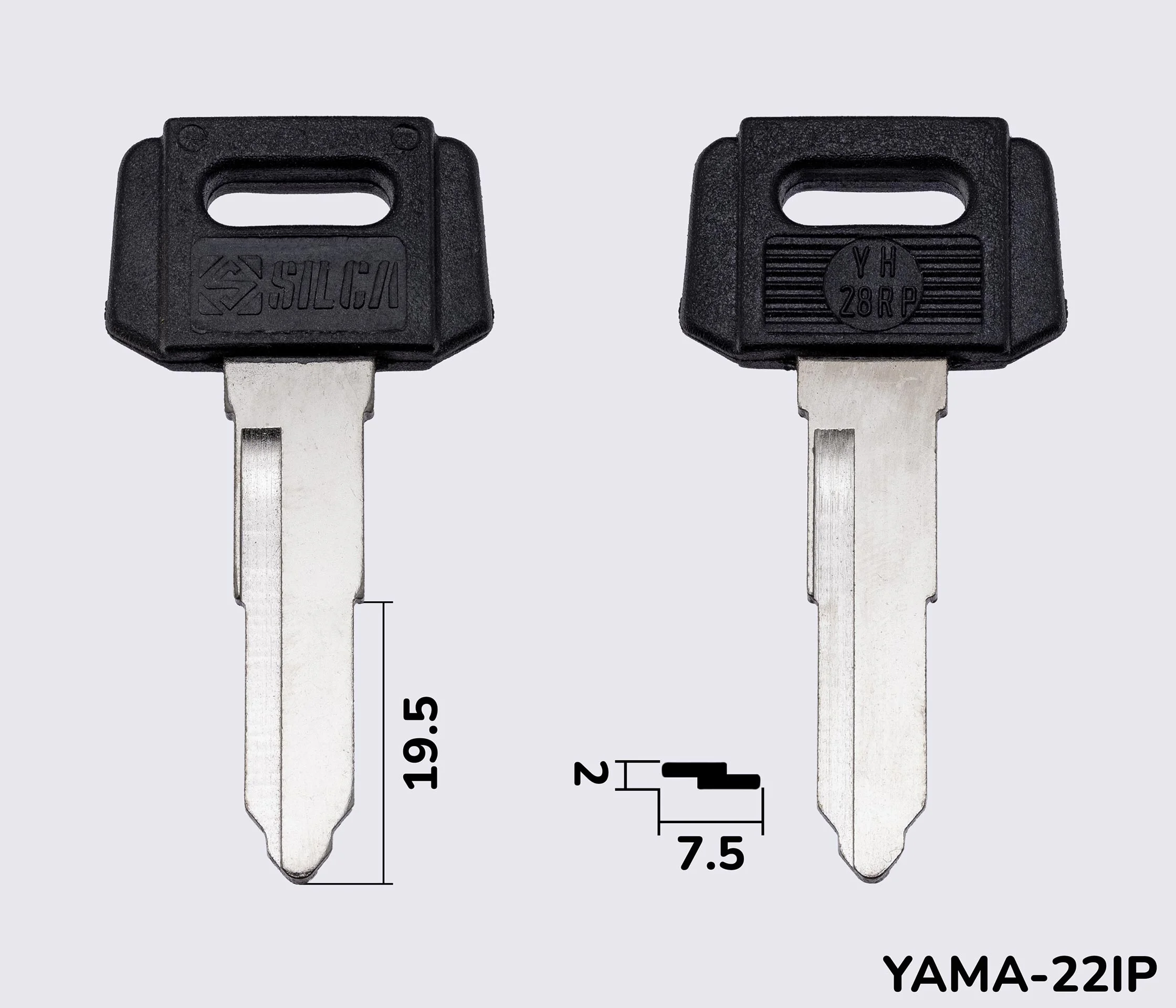 YH28RP Silca заготовка автомобільного ключа