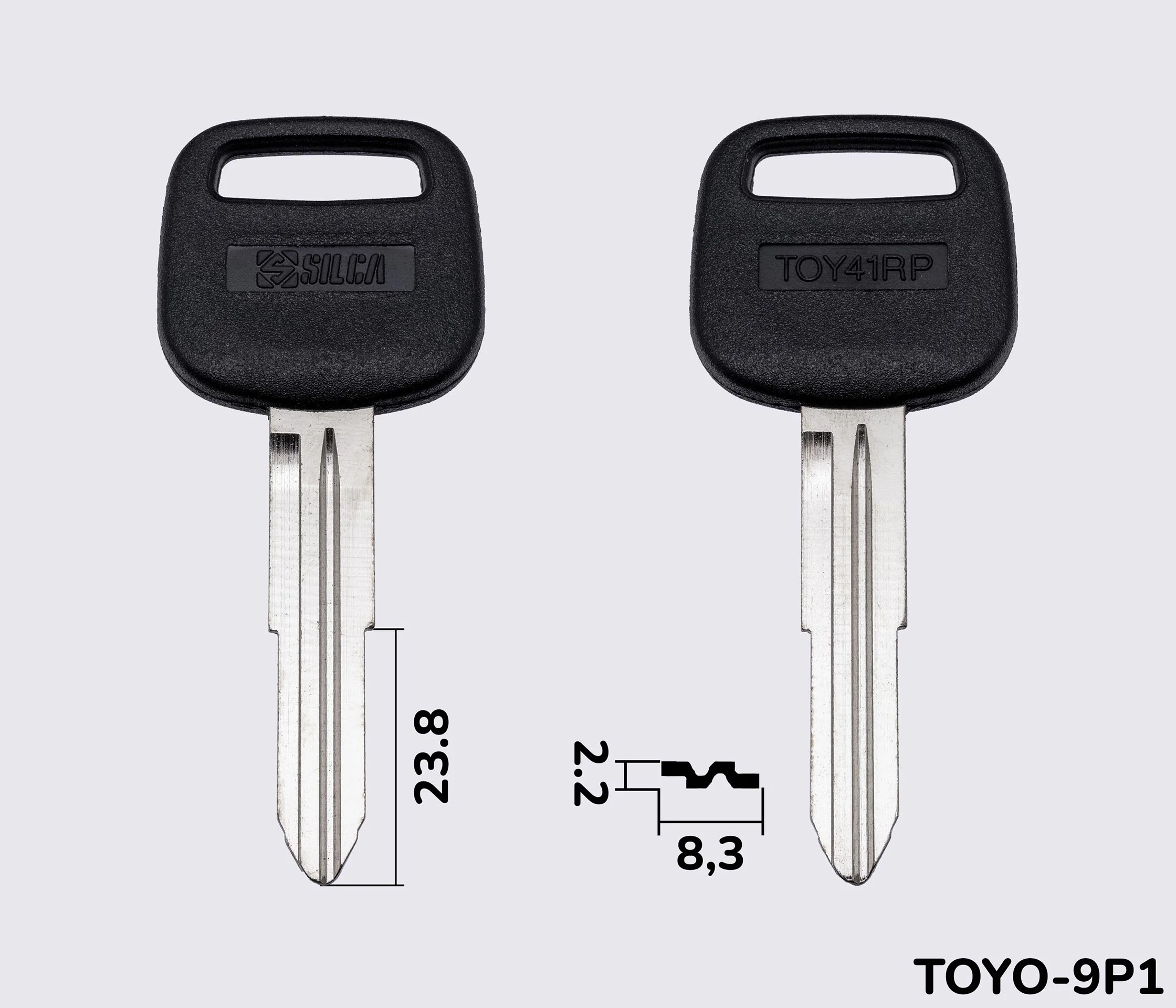 TOY41RP Silca заготовка автомобільного ключа