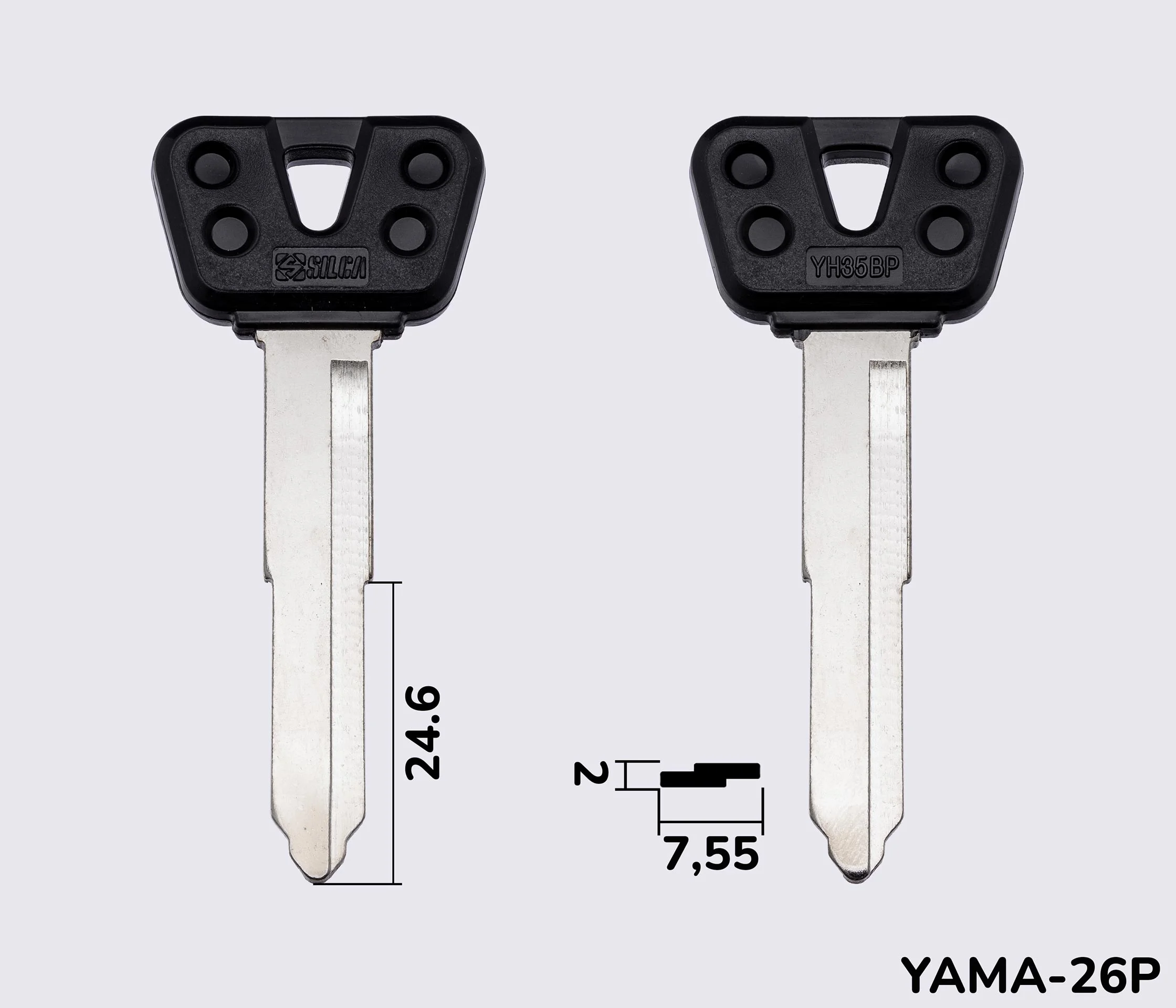 YH35BP Silca заготовка автомобільного ключа
