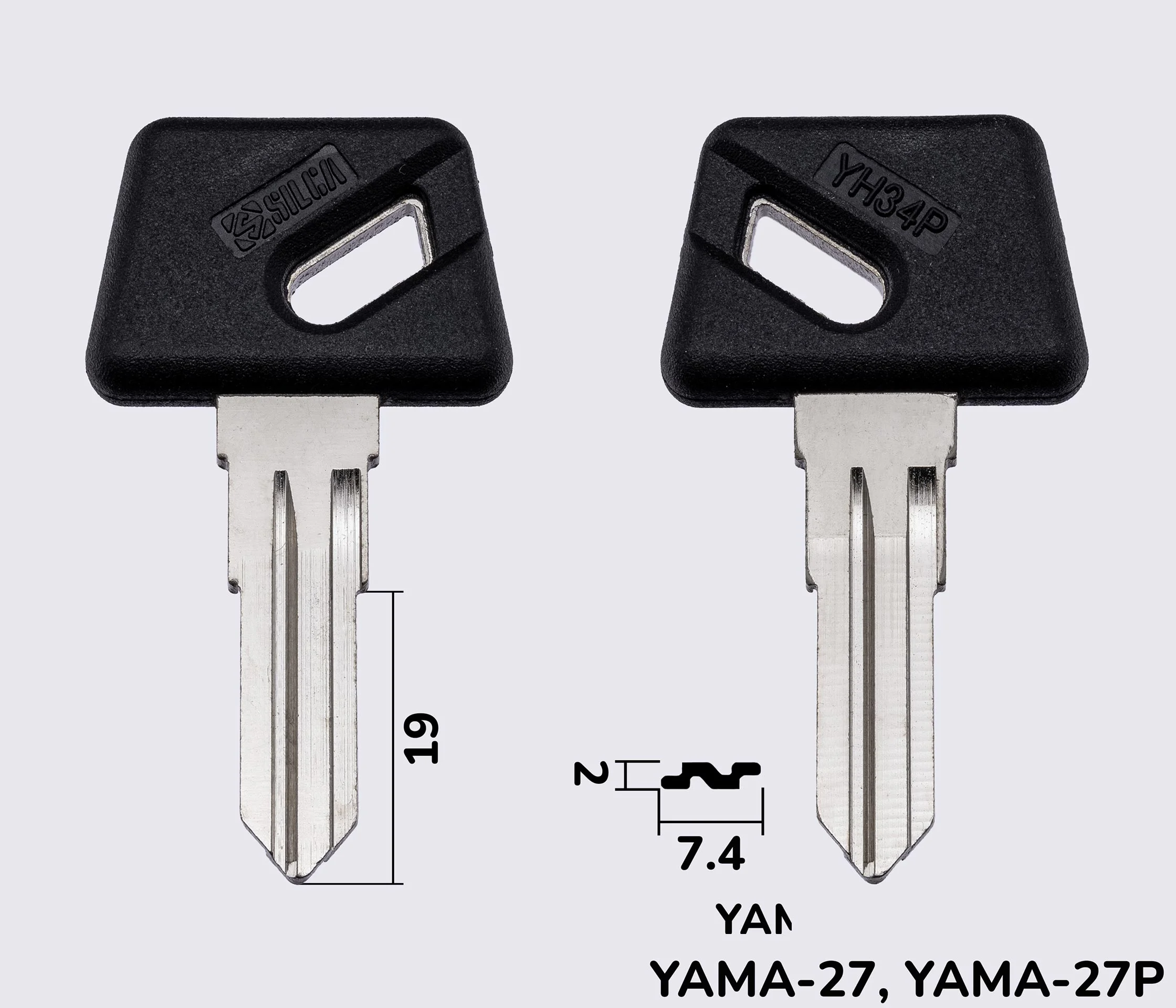 YH34P Silca заготовка автомобільного ключа