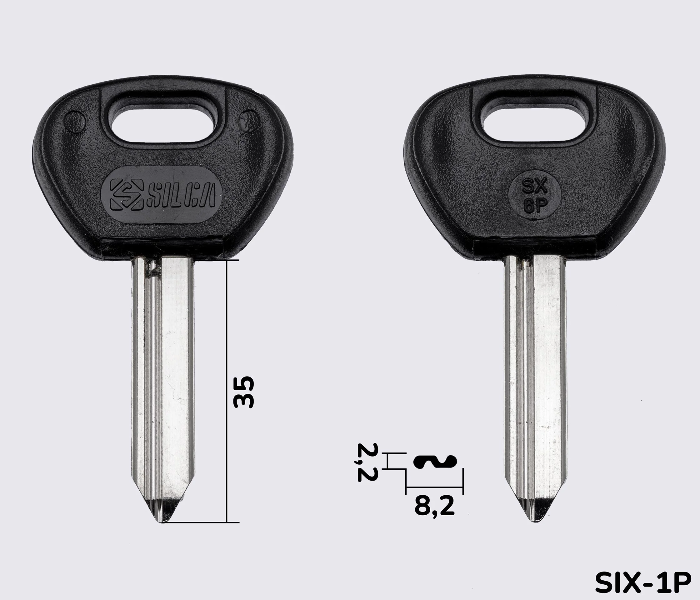 SX6P Silca заготовка автомобильного ключа