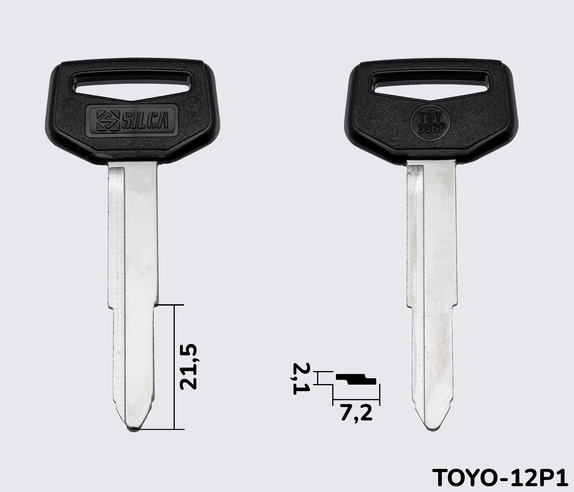 TOY29RP Silca заготовка автомобильного ключа