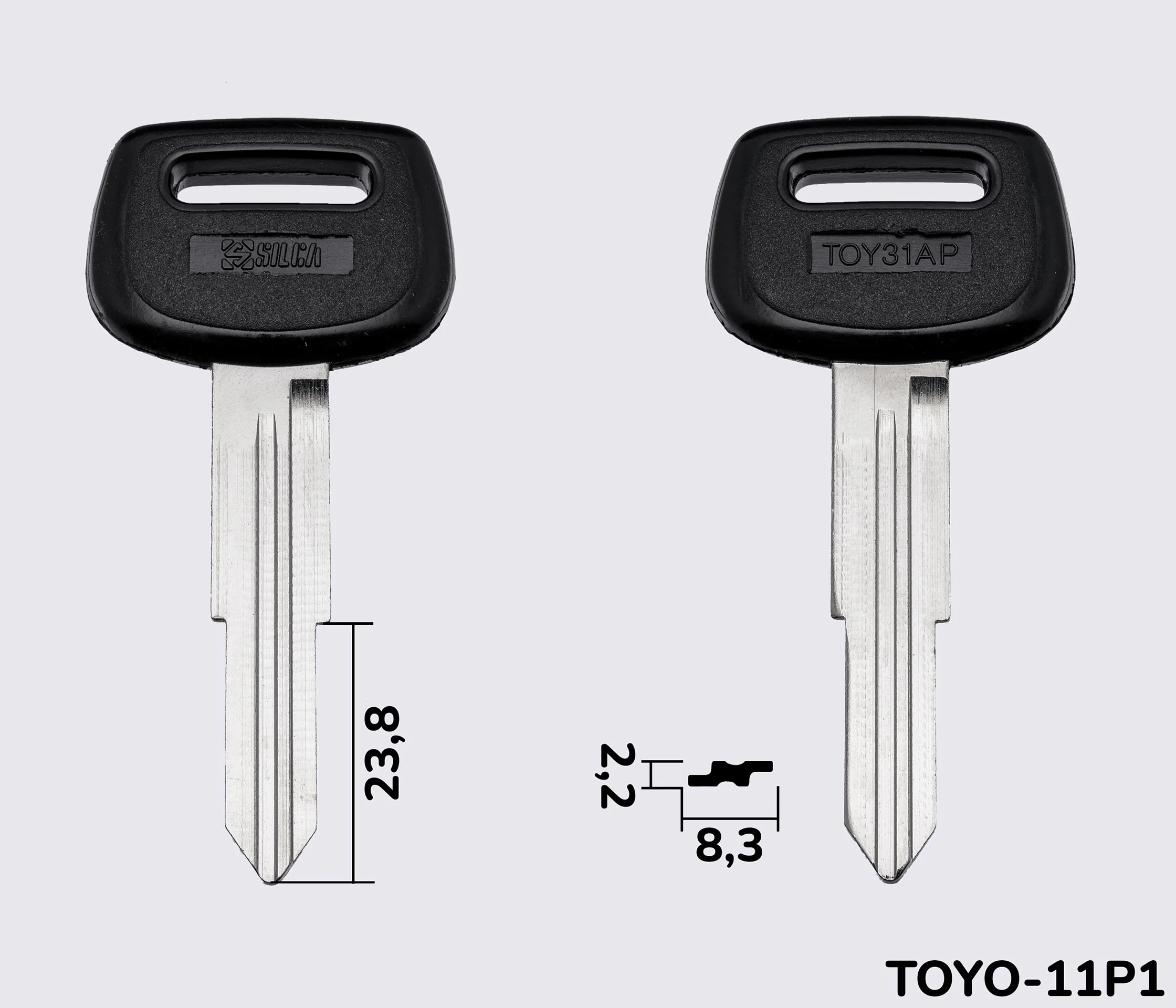 TOY31AP Silca заготовка автомобильного ключа