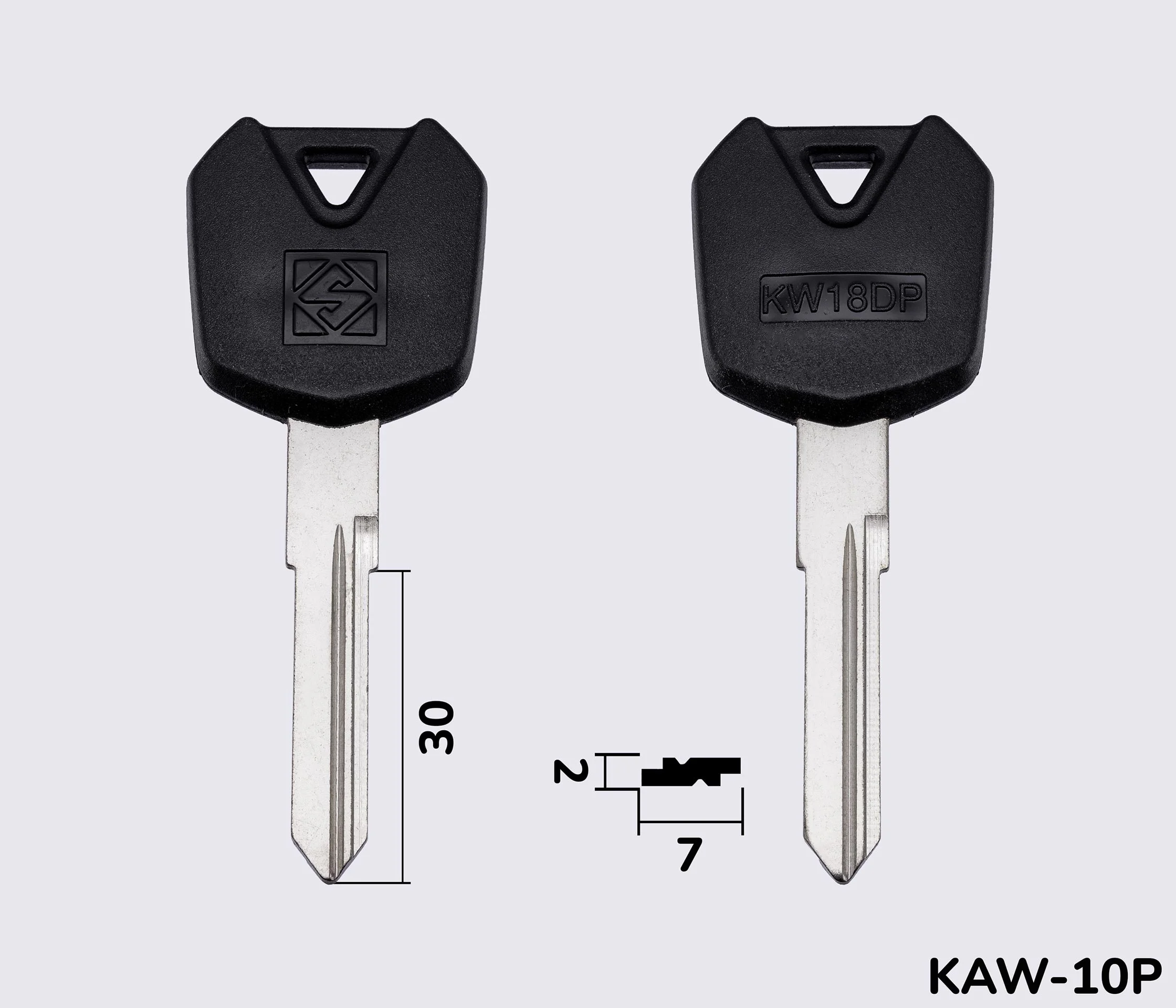 KW18DP Silca заготовка автомобильного ключа