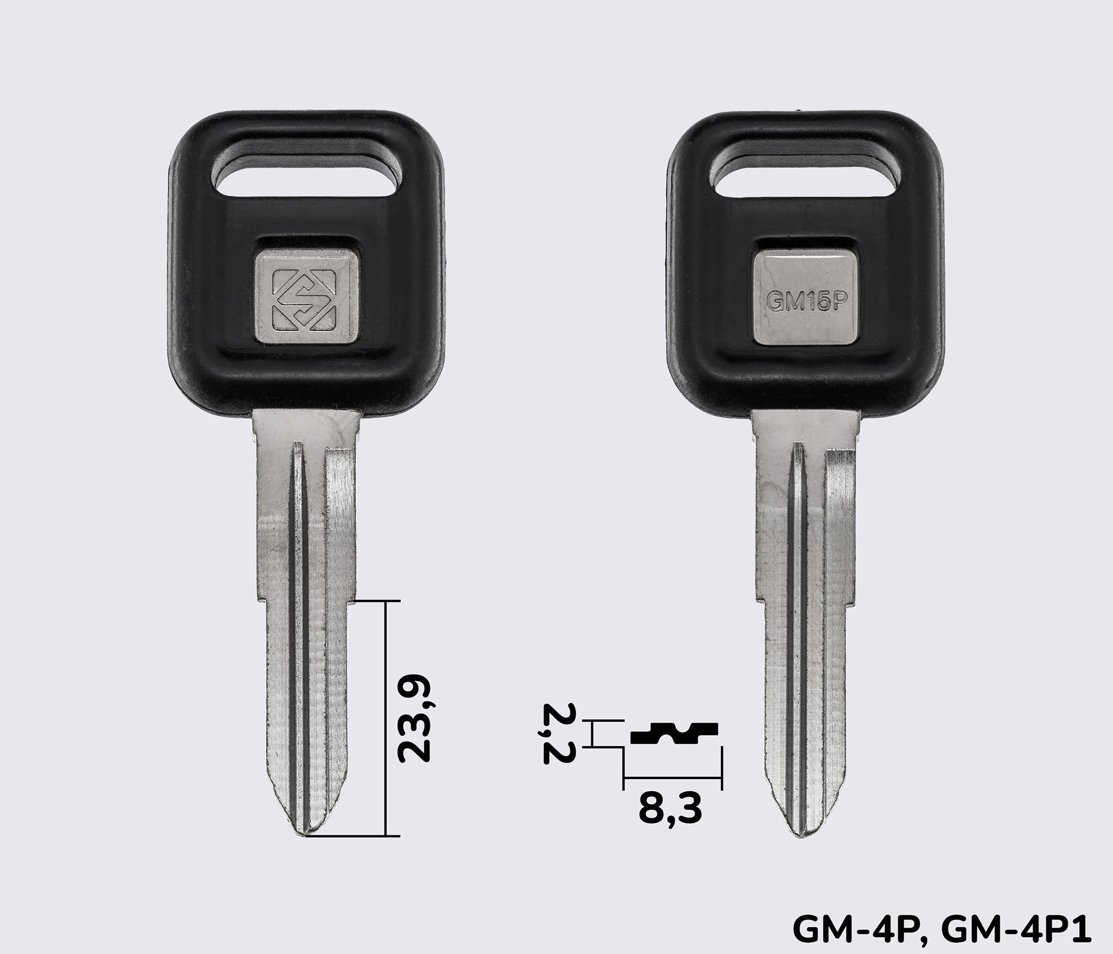 GM15P Silca заготовка автомобильного ключа