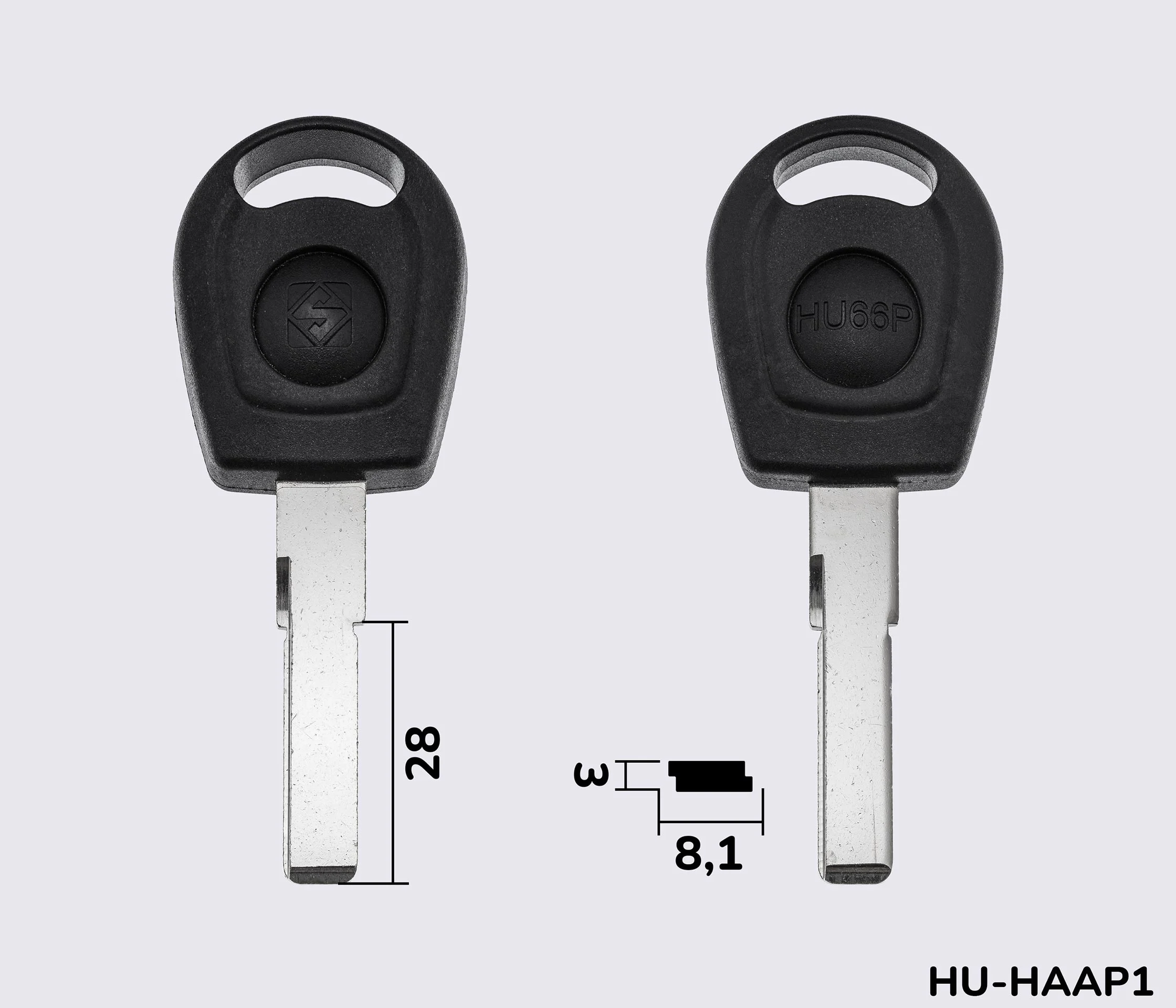 HU66P Silca заготовка автомобильного ключа