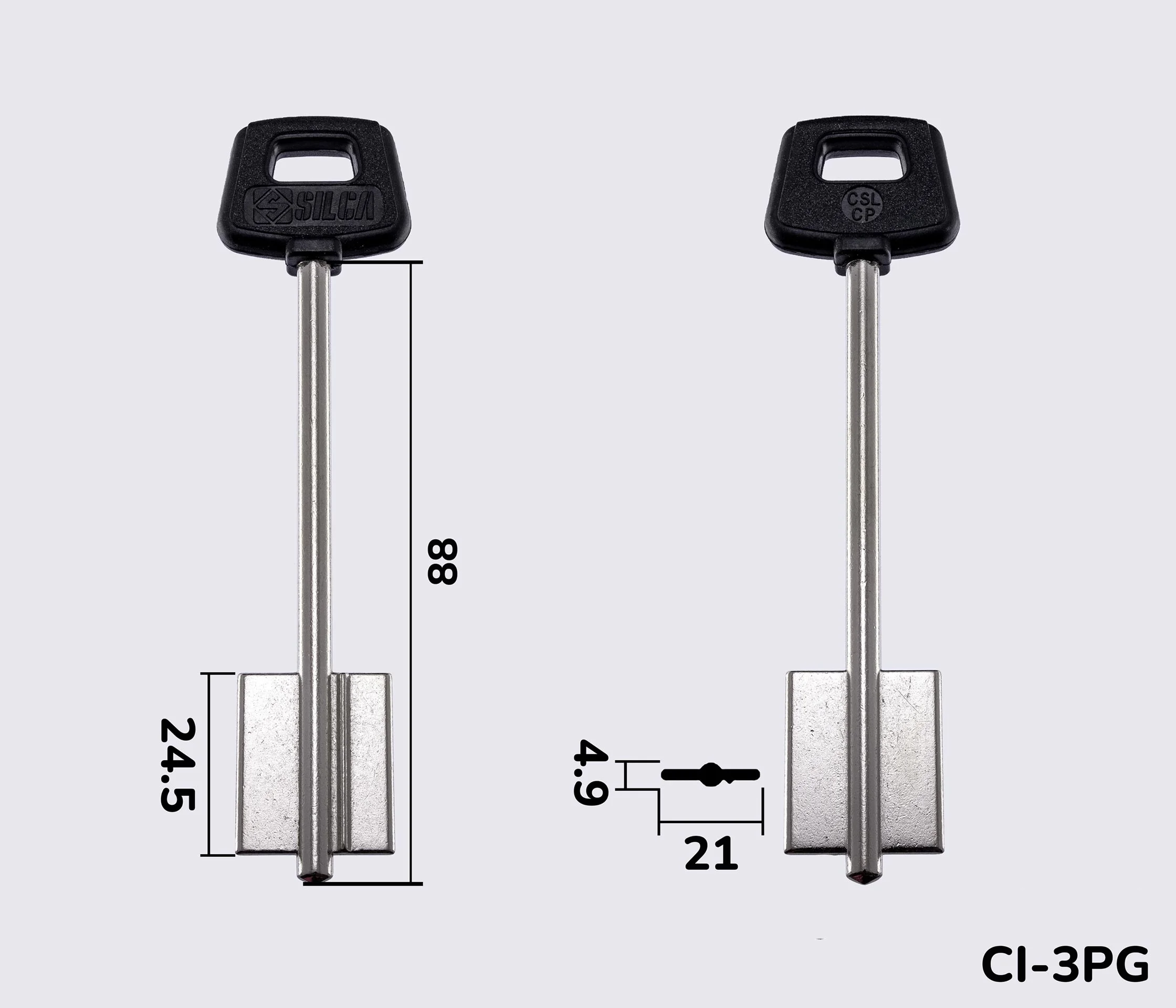 CSLCP Silca заготовка ключа бородкова