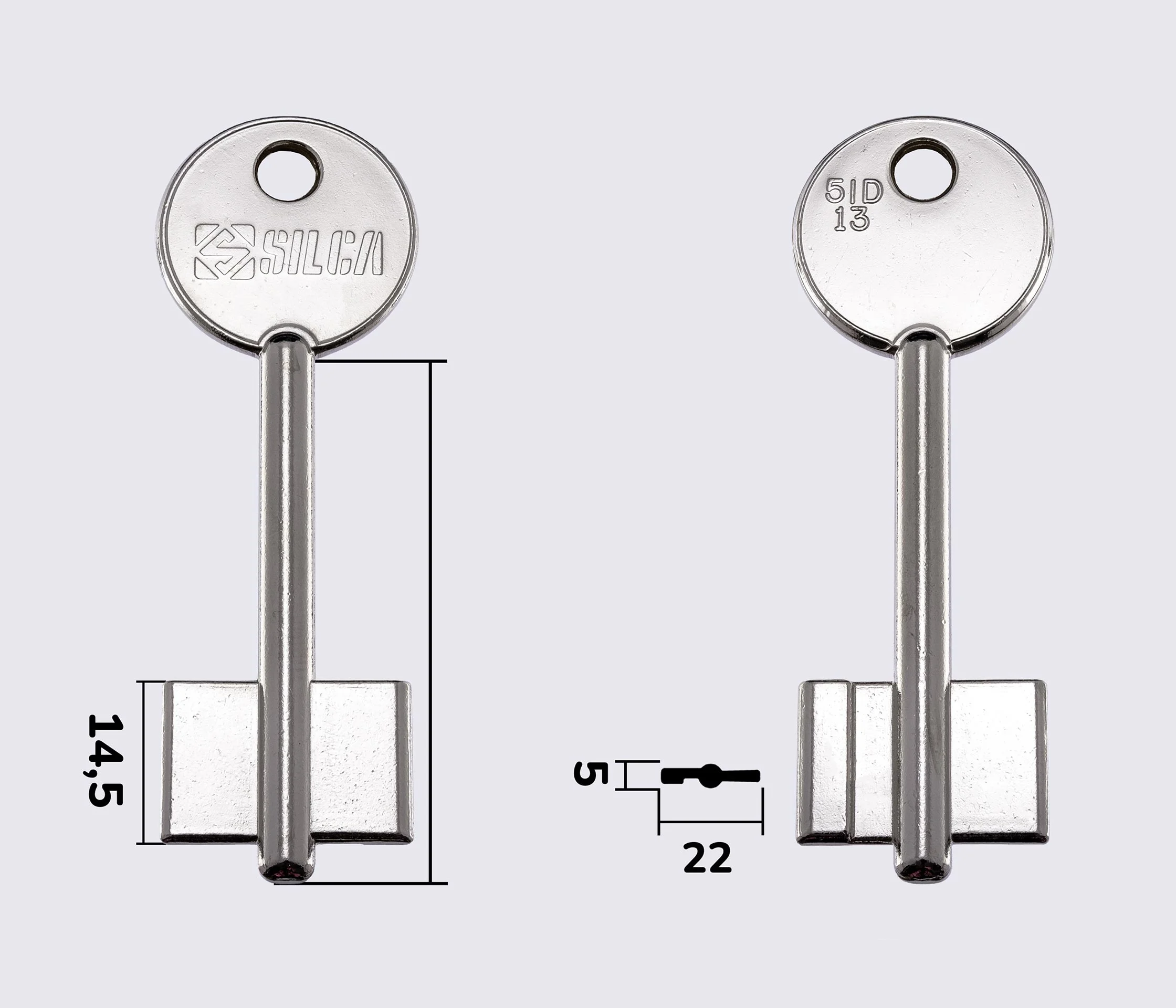 5ID13 Silca заготовка ключа бородкова