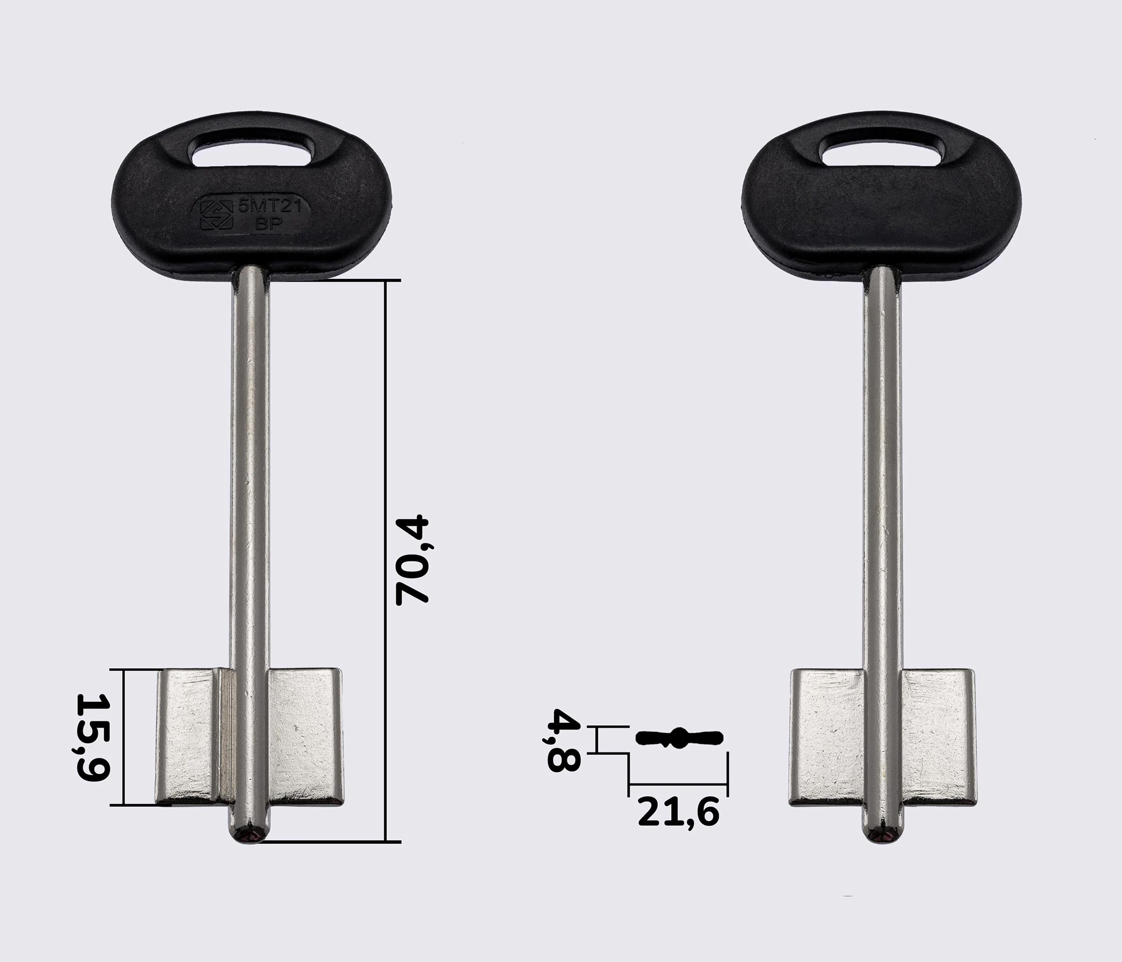 5MT21BP Silca заготовка ключа бородкова