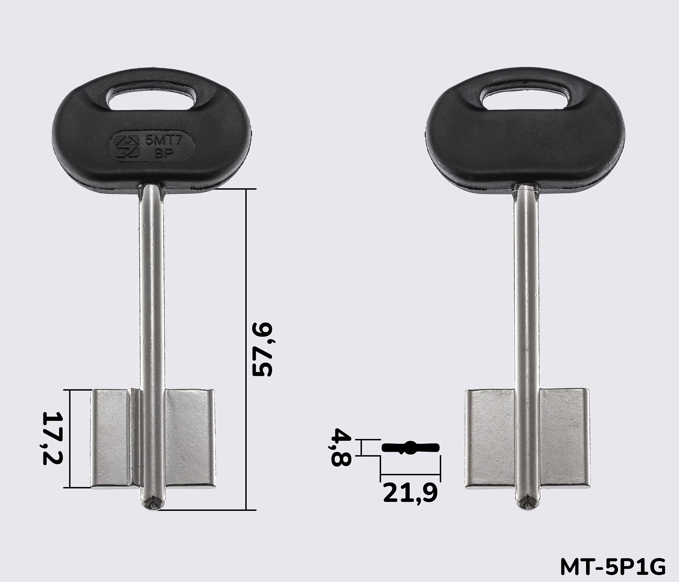 5MT7BP Silca заготовка ключа бородкова