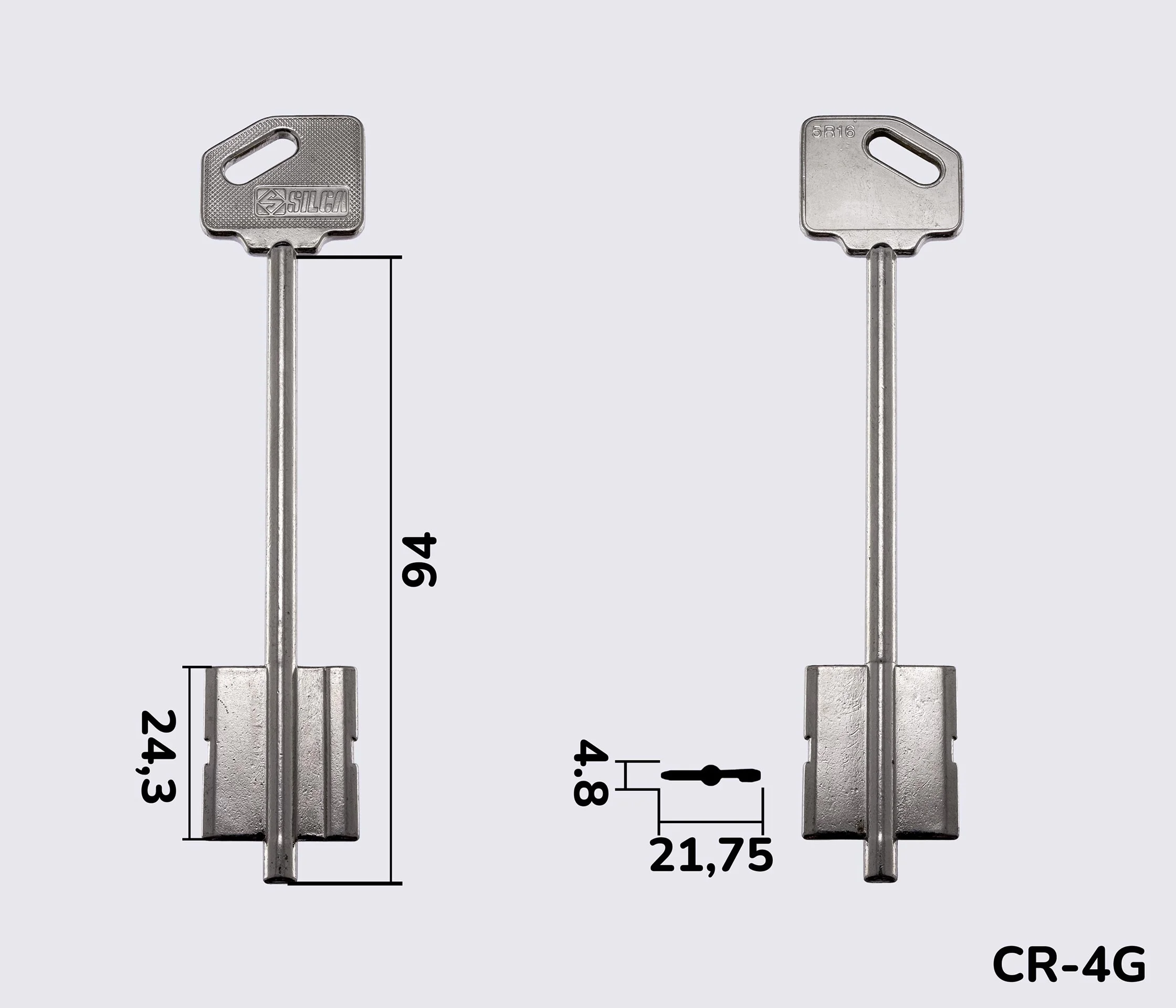 5R16 Silca заготовка ключа бородкова