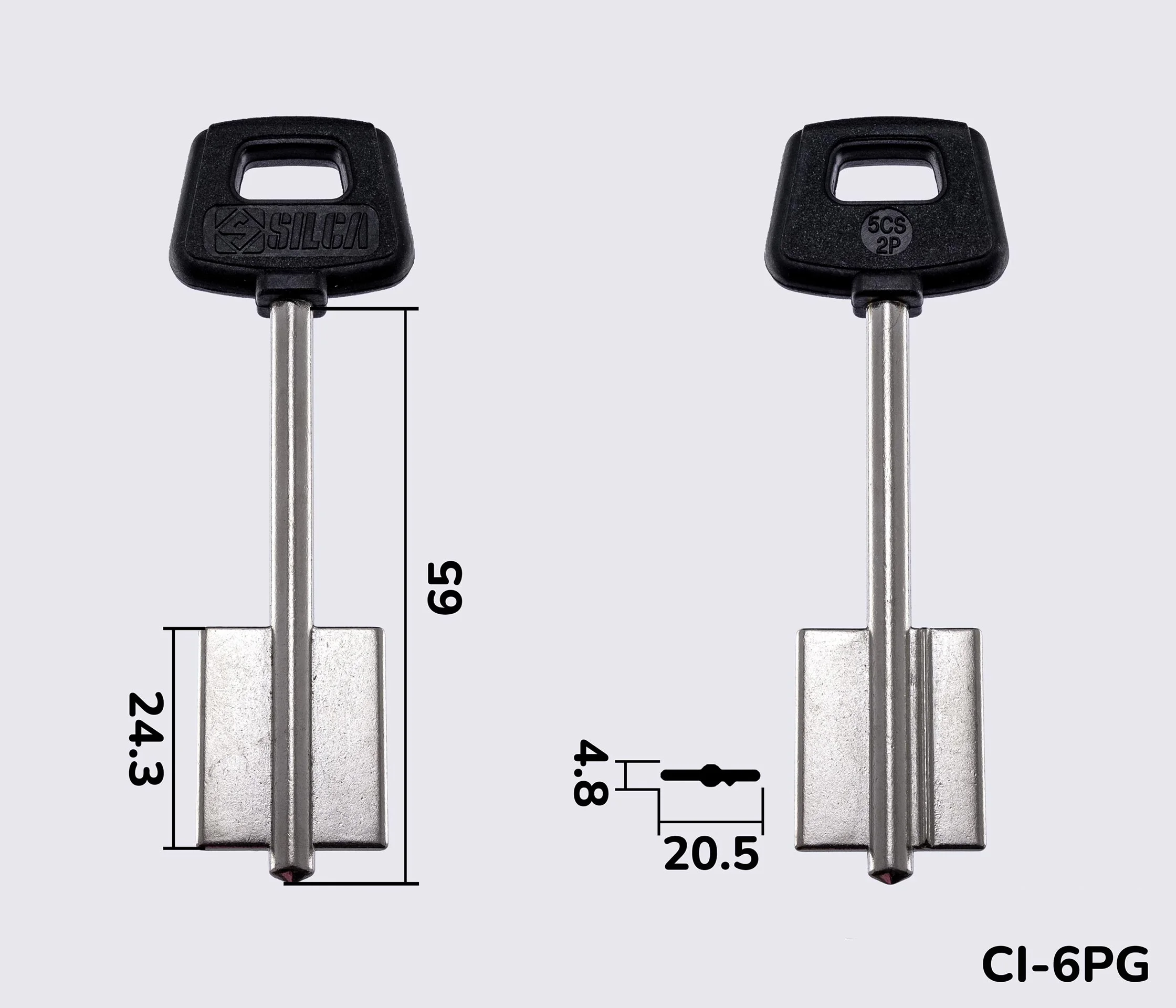 5CS2P Silca заготовка ключа бородкова
