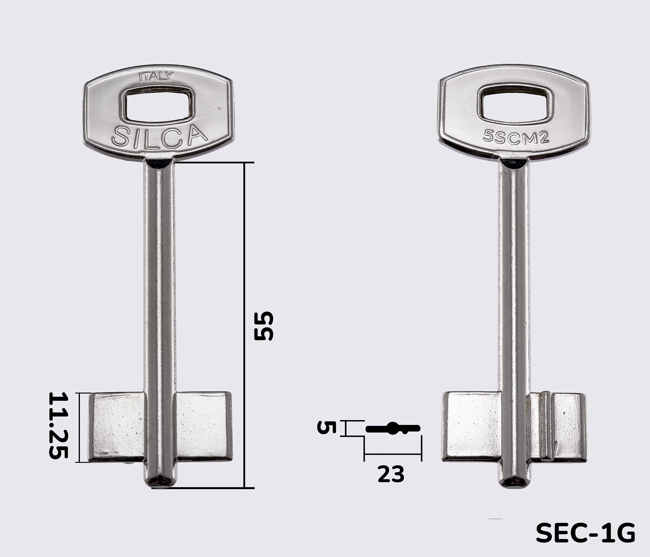 5SCM2 Silca заготовка ключа бородкова