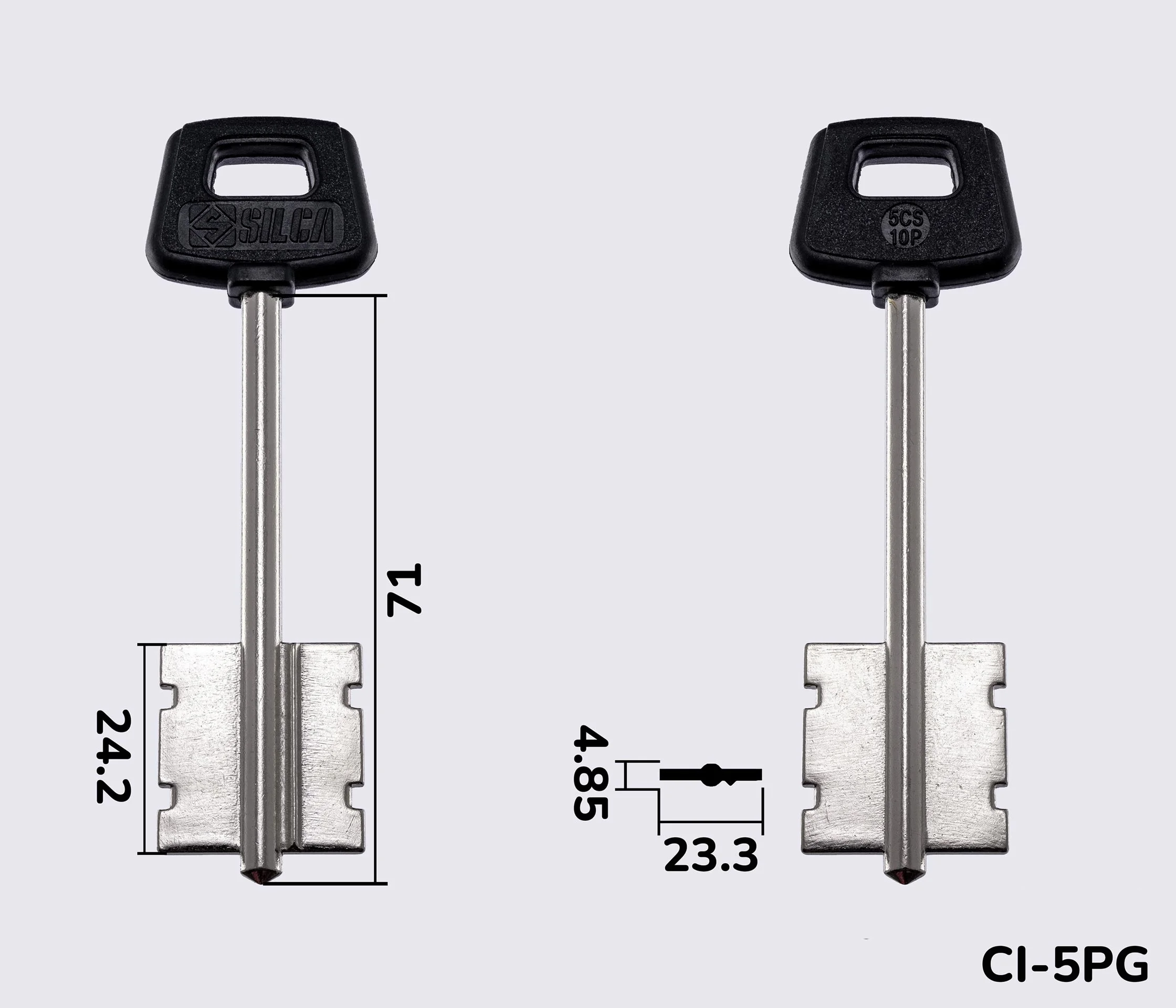 5CS10P Silca заготовка ключа бородкова