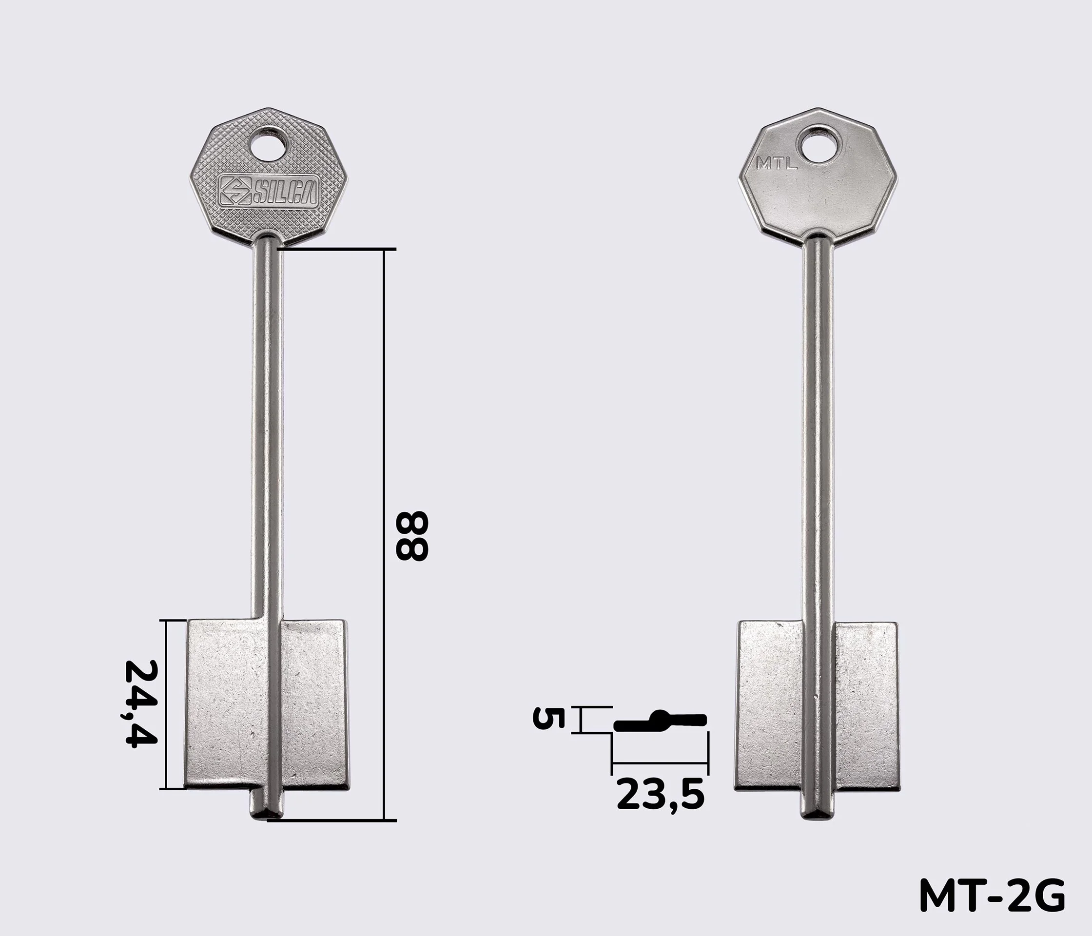MTL Silca заготовка ключа бородкова
