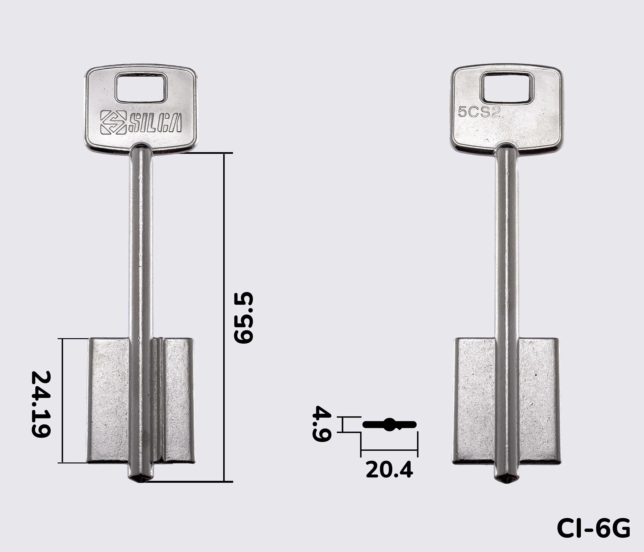5CS2 Silca заготовка ключа бородкова