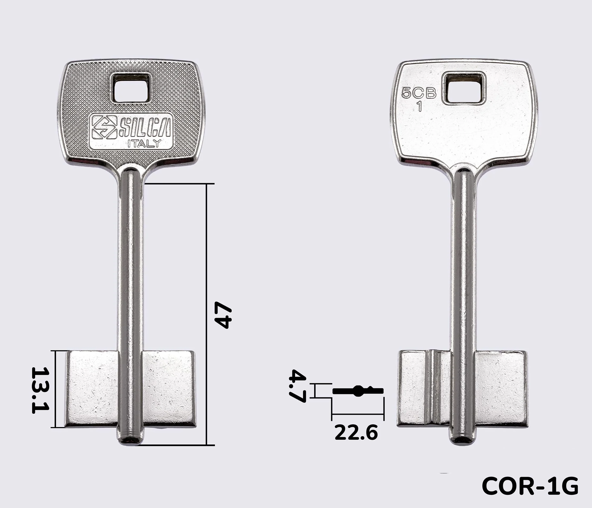 5CB1 Silca заготовка ключа бородкова