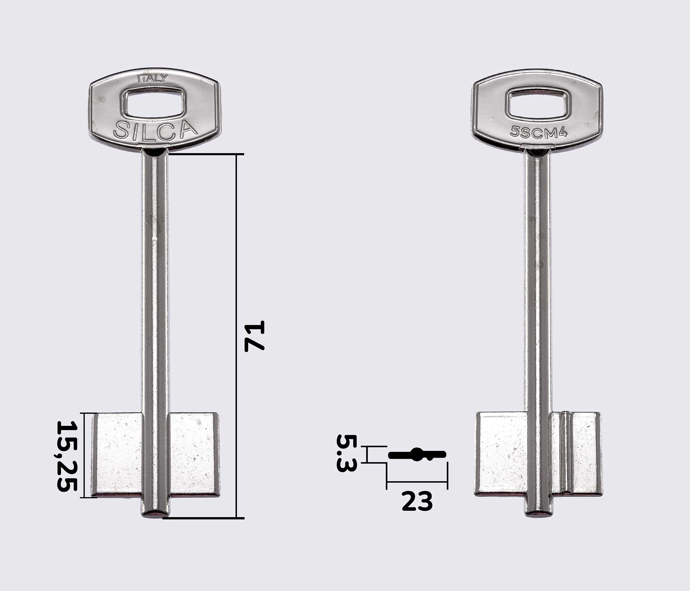 5SCM4 Silca заготовка ключа бородкова