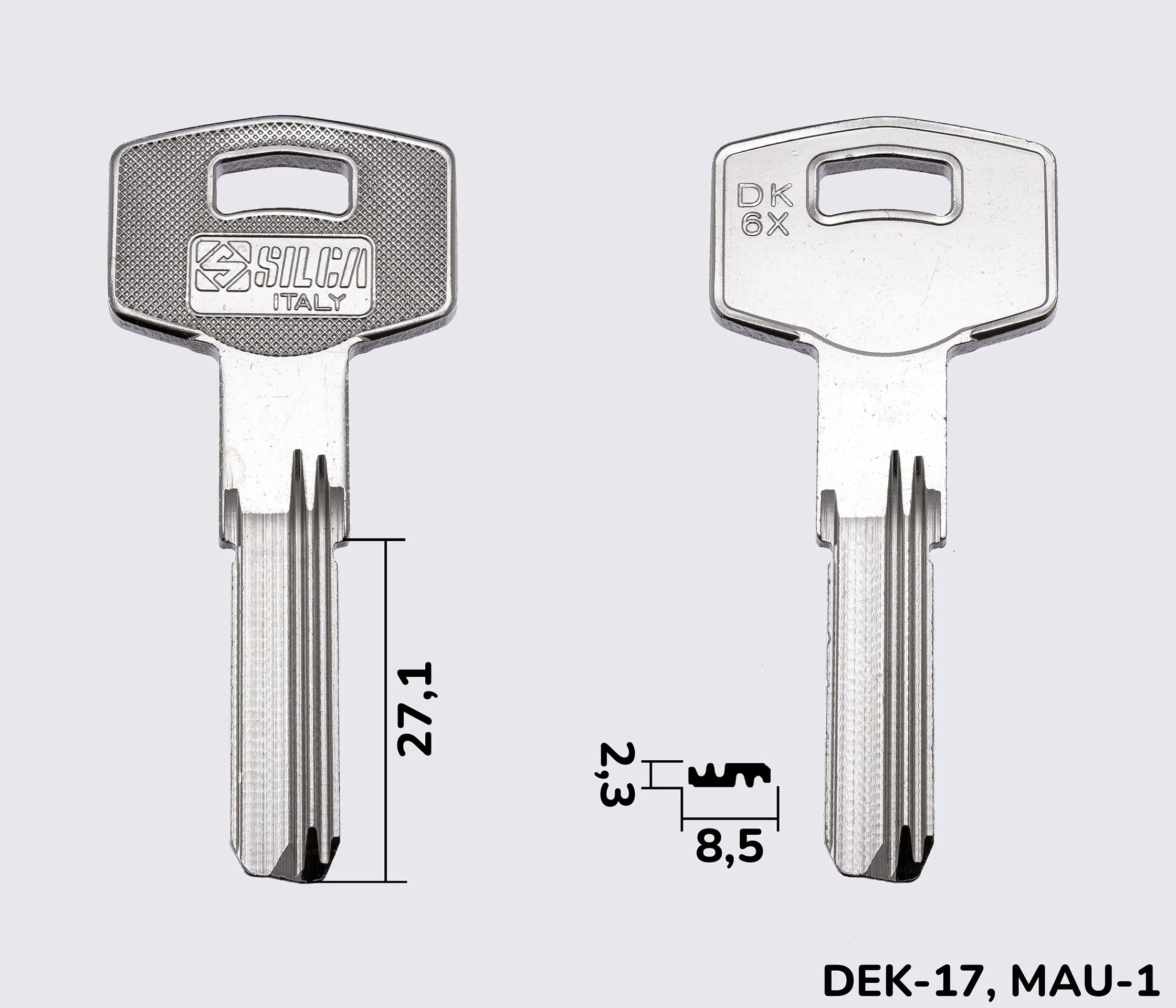 DK6X Silca заготовка лункового ключа