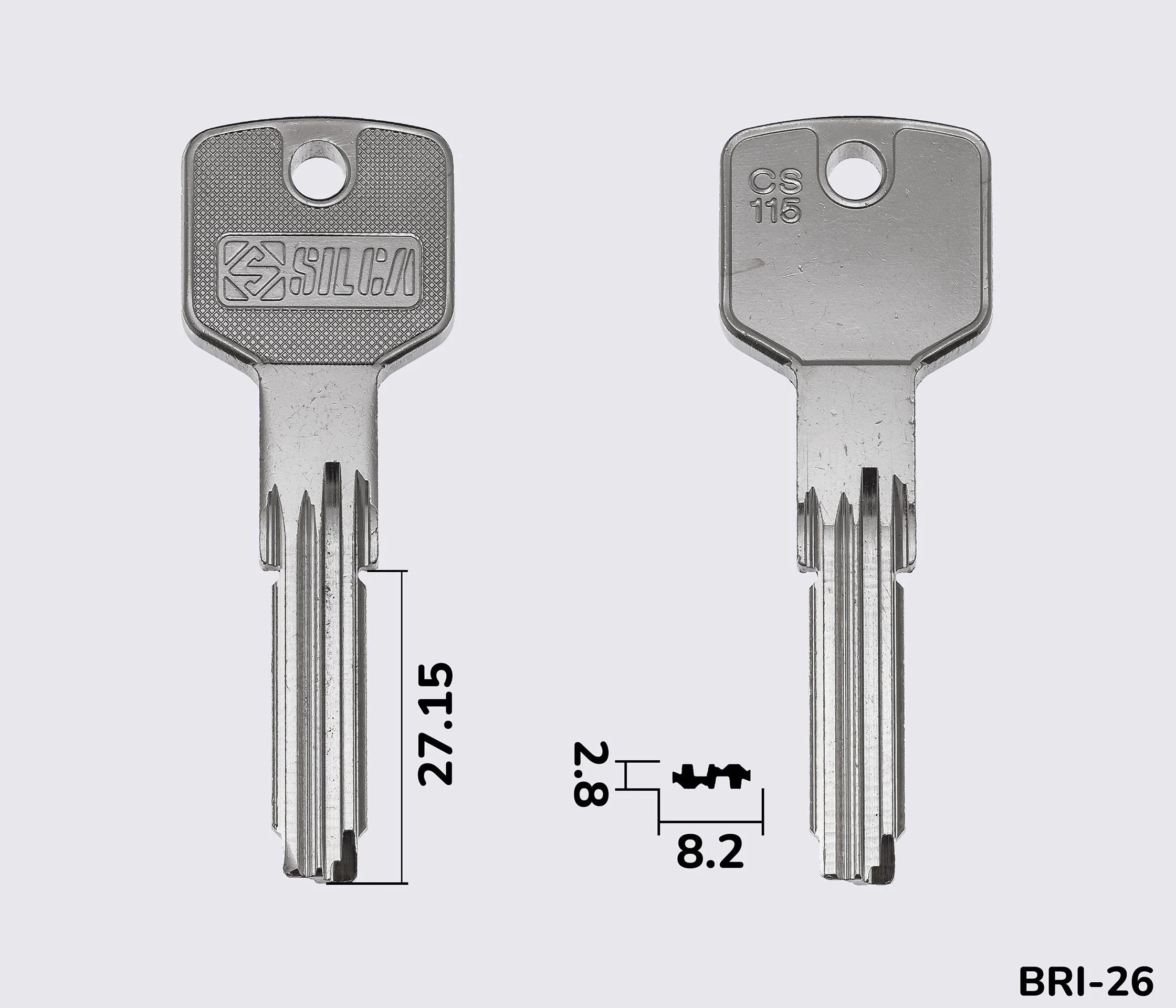 CS115 Silca заготовка лункового ключа