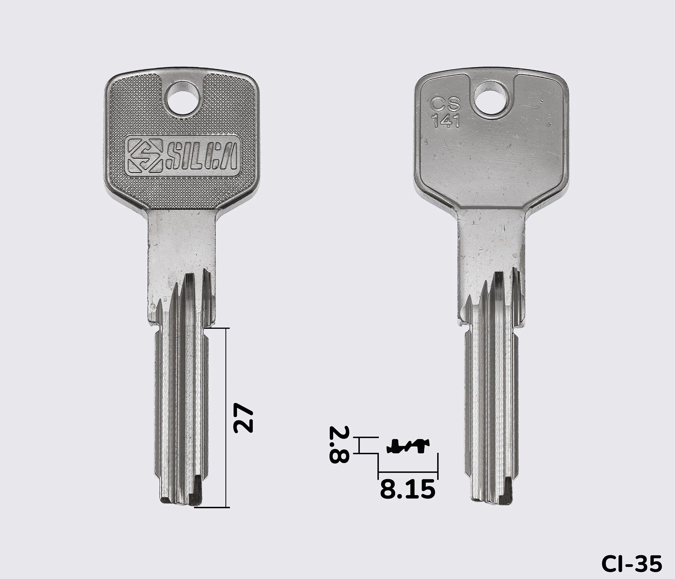 CS141 Silca заготовка лункового ключа