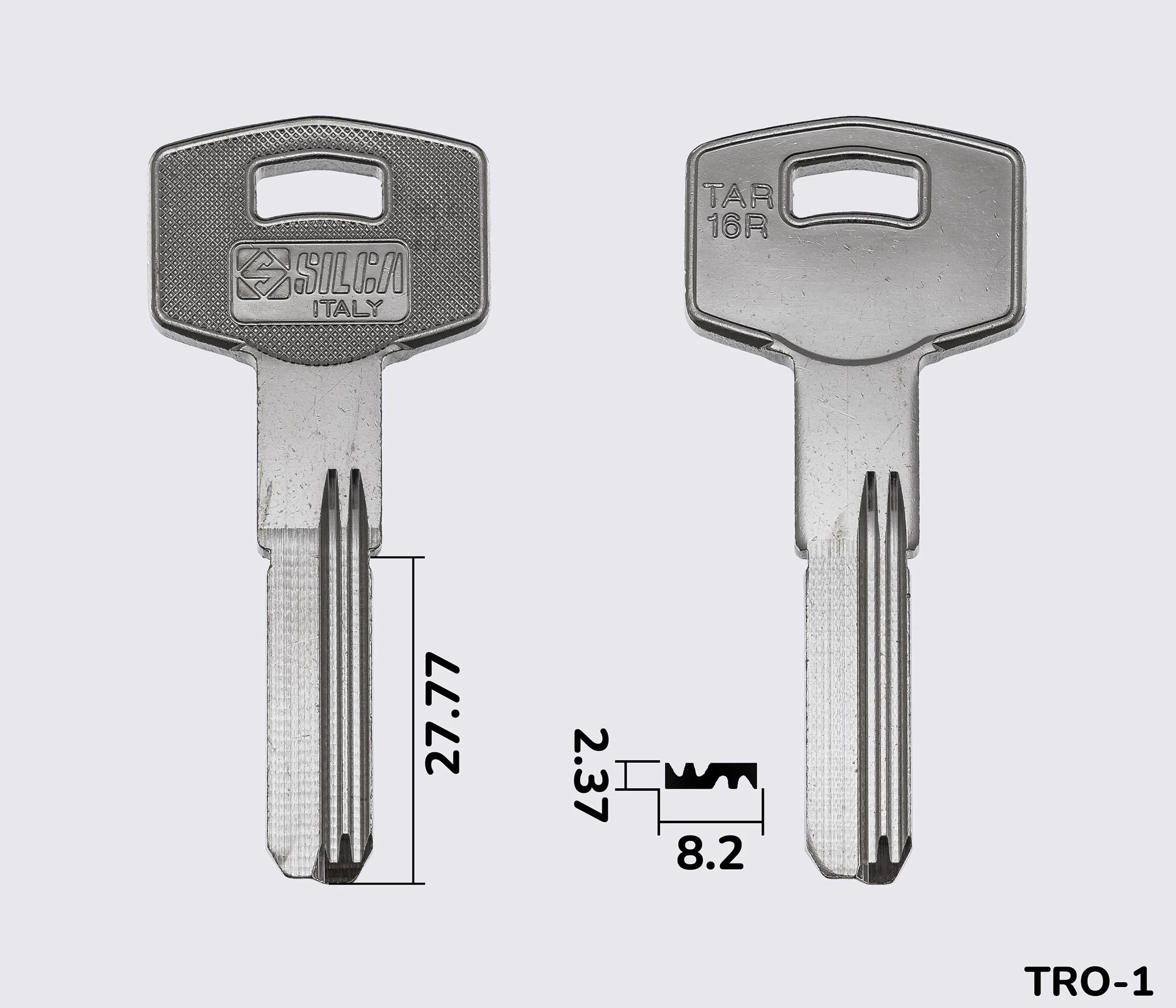 TAR16R Silca заготовка лункового ключа
