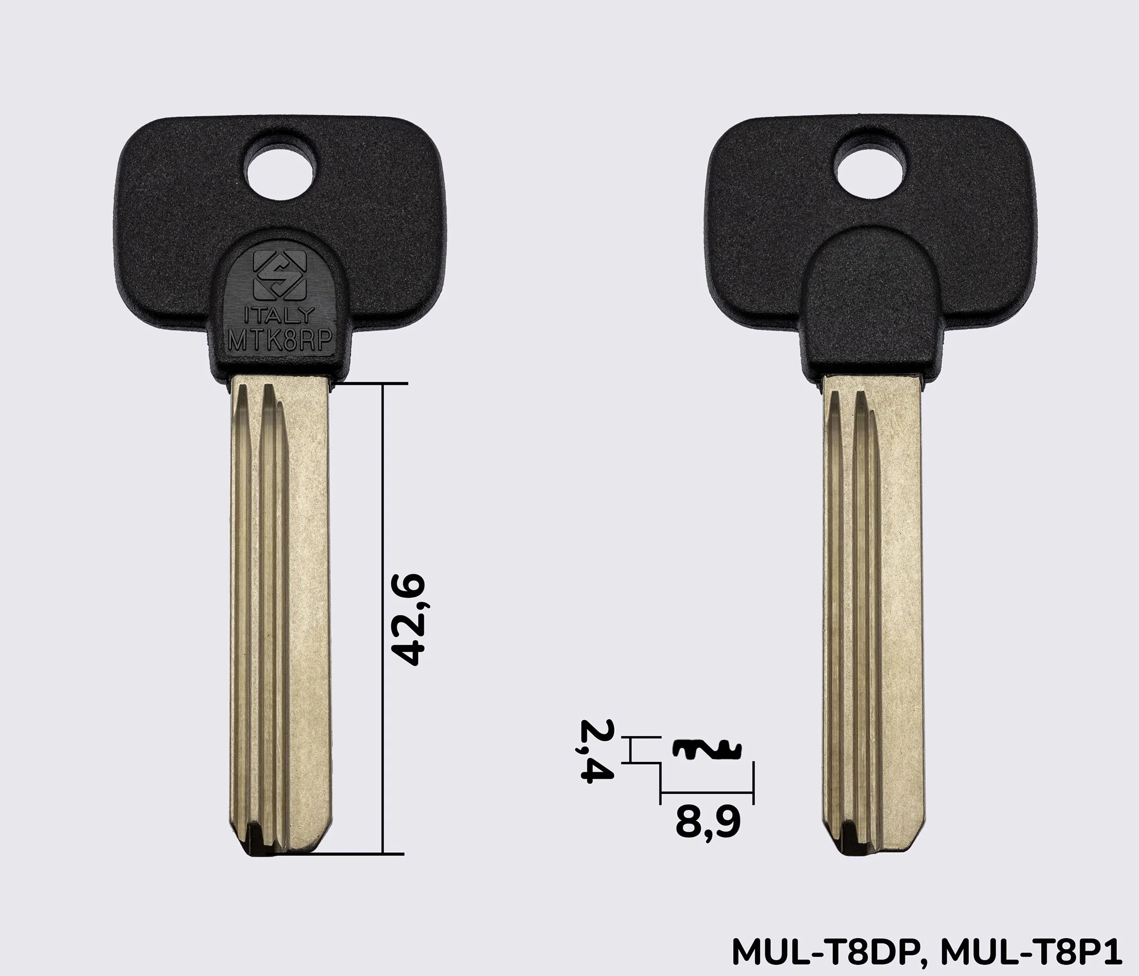 MTK8RP Silca заготовка лункового ключа