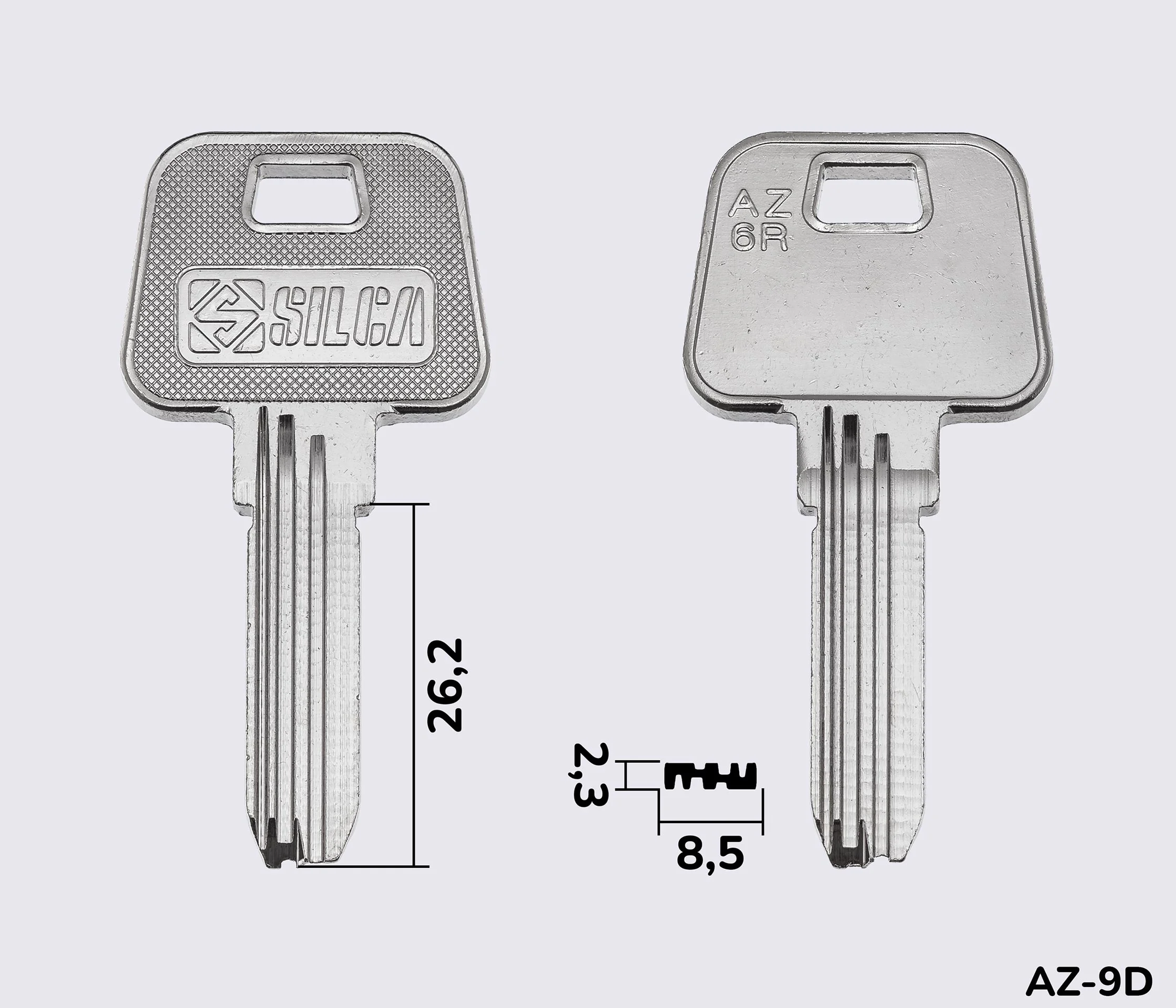 AZ6R Silca заготовка лункового ключа