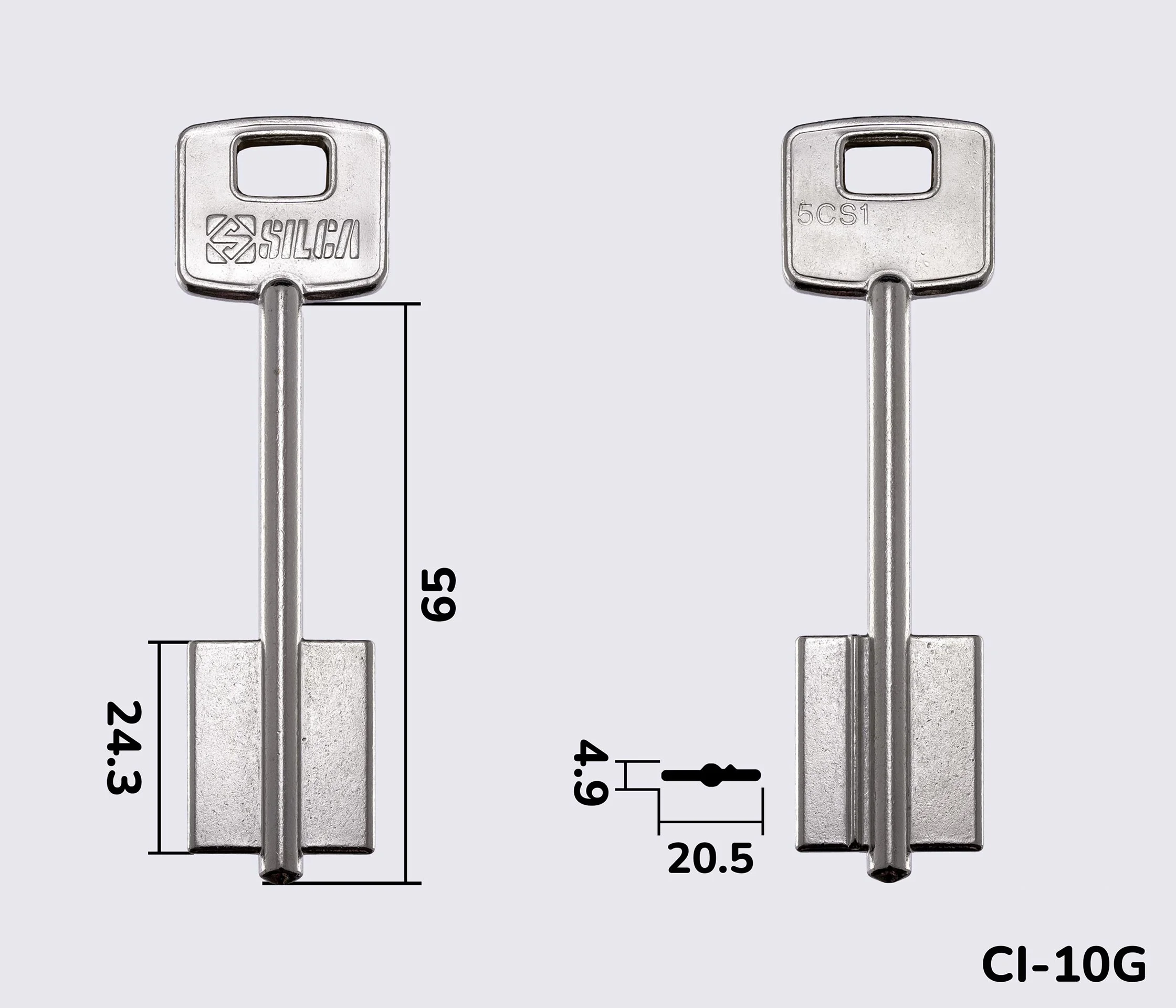 5CS1 Silca заготовка ключа бородкова