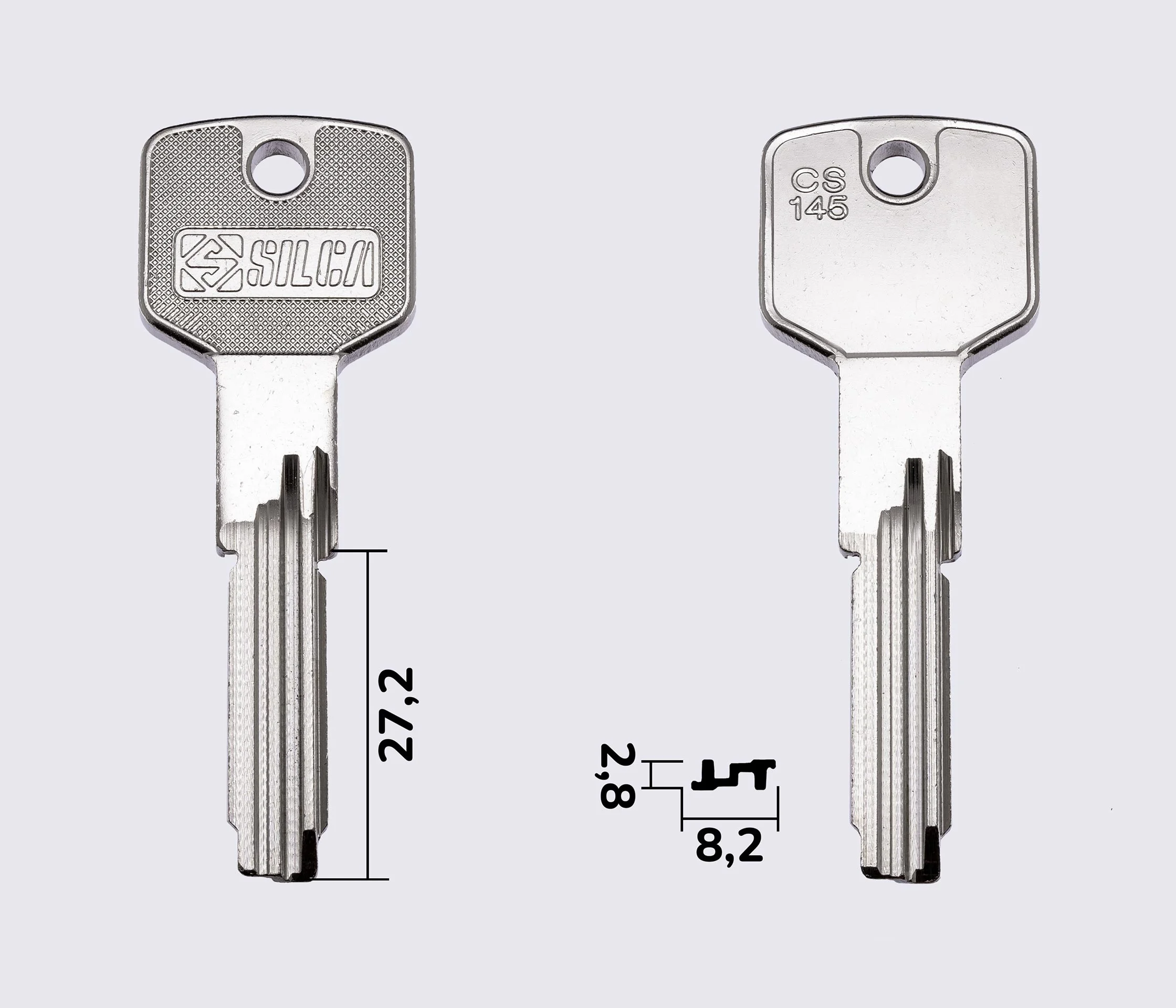 CS145 Silca заготовка лункового ключа